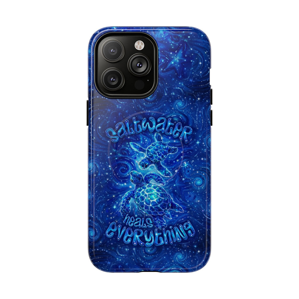 SALTWATER HEALS EVERYTHING TURTLE MAGNETIC PHONE CASE  - TLNO2304261