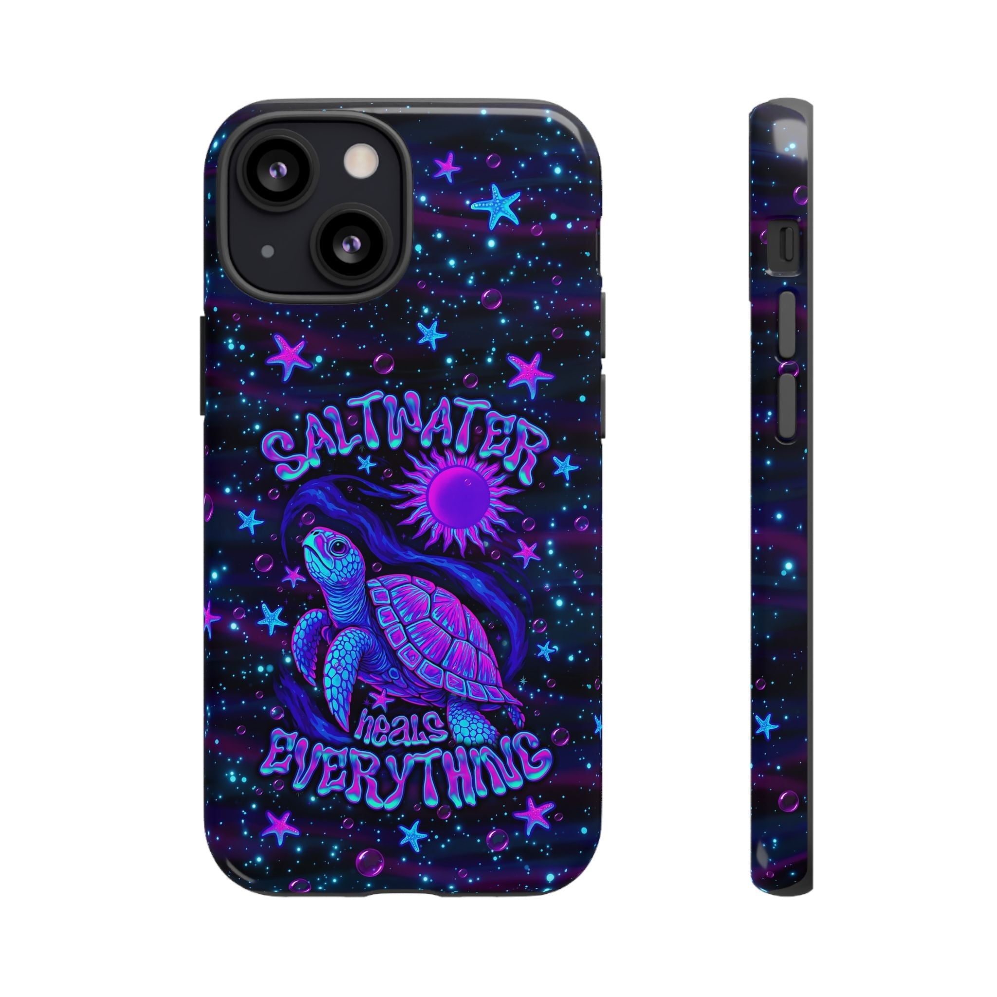 SALTWATER HEALS EVERYTHING TURTLE PHONE CASE  - TLNO1304262