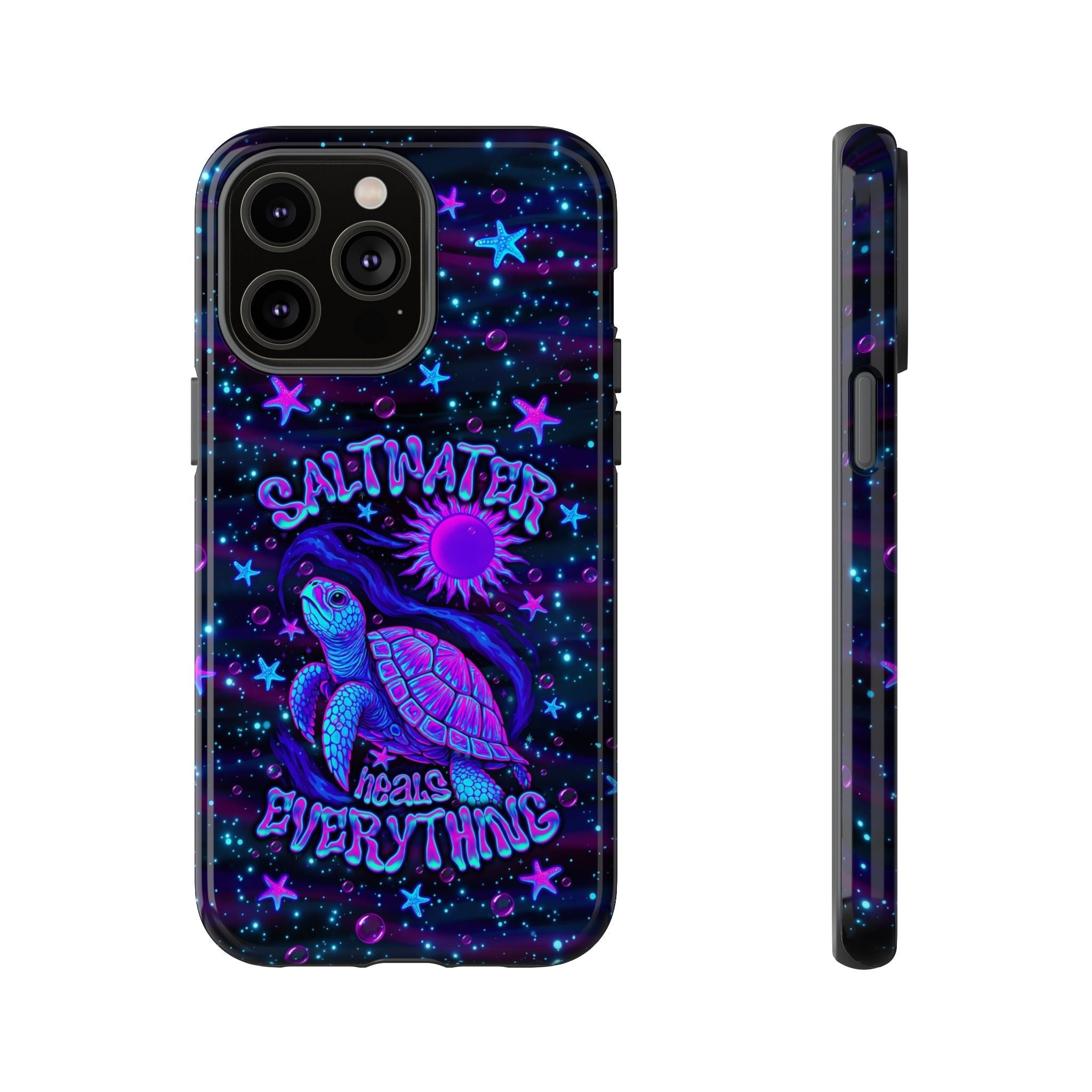 SALTWATER HEALS EVERYTHING TURTLE PHONE CASE  - TLNO1304262