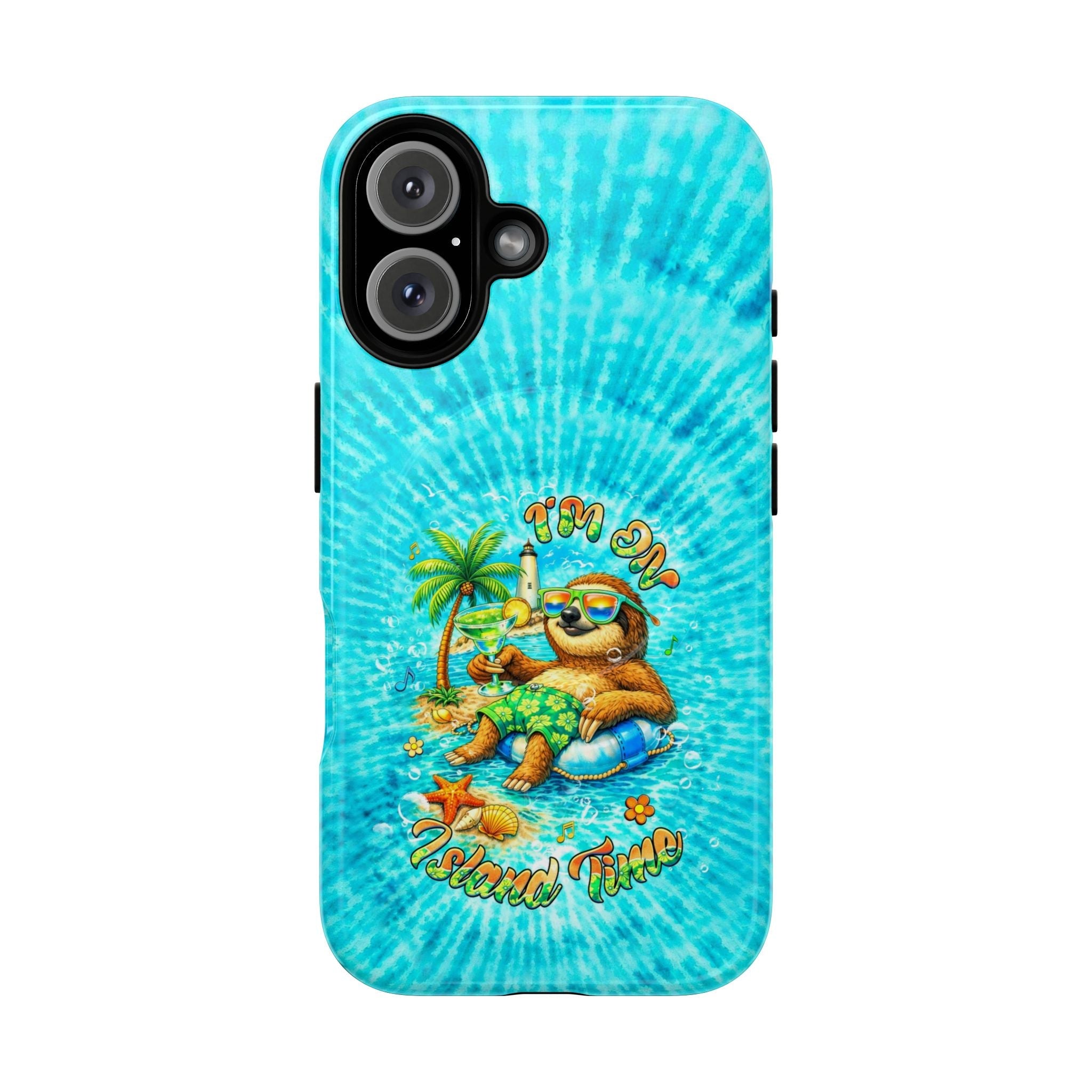 I'M ON ISLAND TIME SLOTH MAGNETIC  PHONE CASE  - TLHG1205264