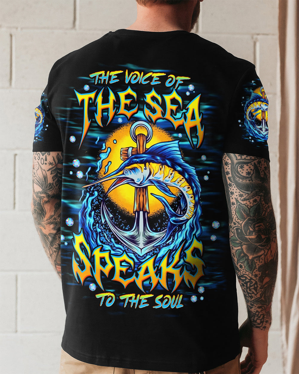 THE VOICE OF THE SEA SPEAKS TO THE SOUL MARLIN ALL OVER PRINT - TLNT0106262