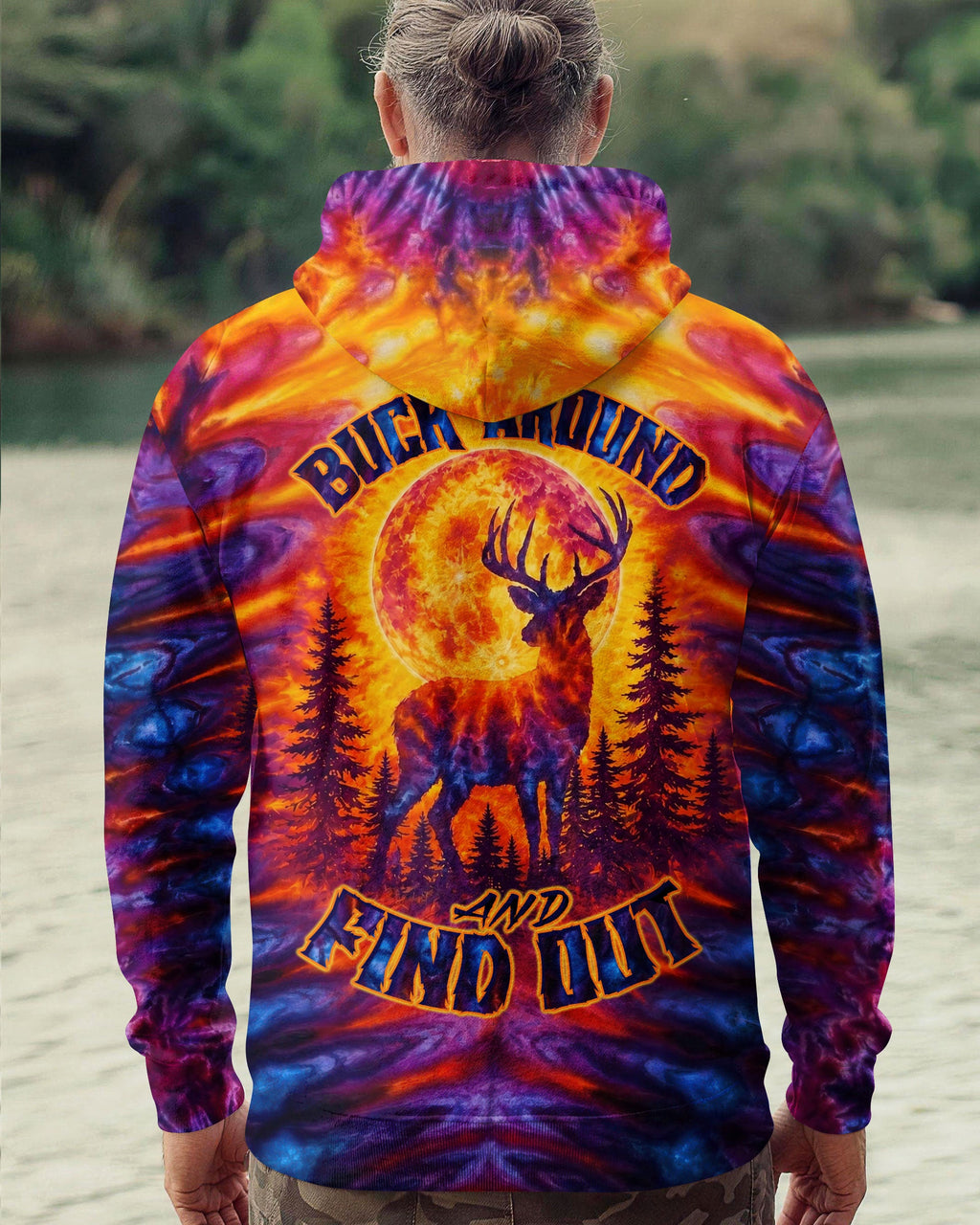 BUCK AROUND AND FIND OUT DEER HUNTING  ALL OVER PRINT - TLTW2605265