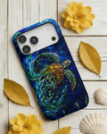 SEA TURTLE OCEAN STAINED GLASS PATTERN  PHONE CASE  - TLTW2804263