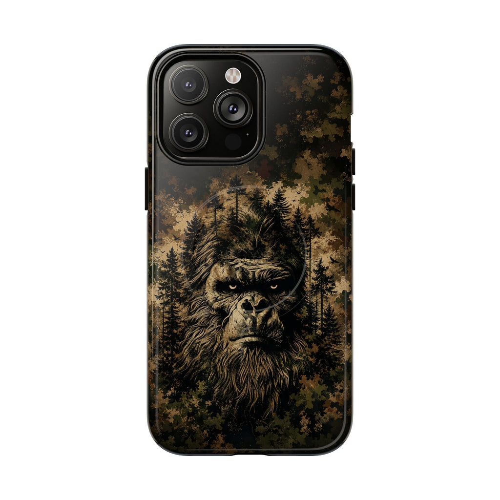BIGFOOT IN THE FOREST CAMOUFLAGE MAGNETIC PHONE CASE  - TLNT2105264