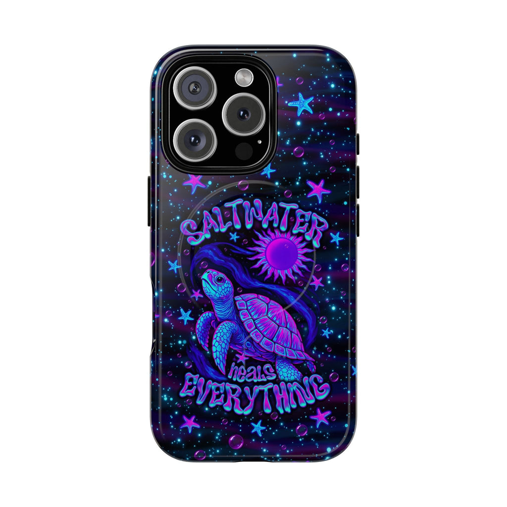 SALTWATER HEALS EVERYTHING TURTLE MAGNETIC PHONE CASE  - TLNO1304262