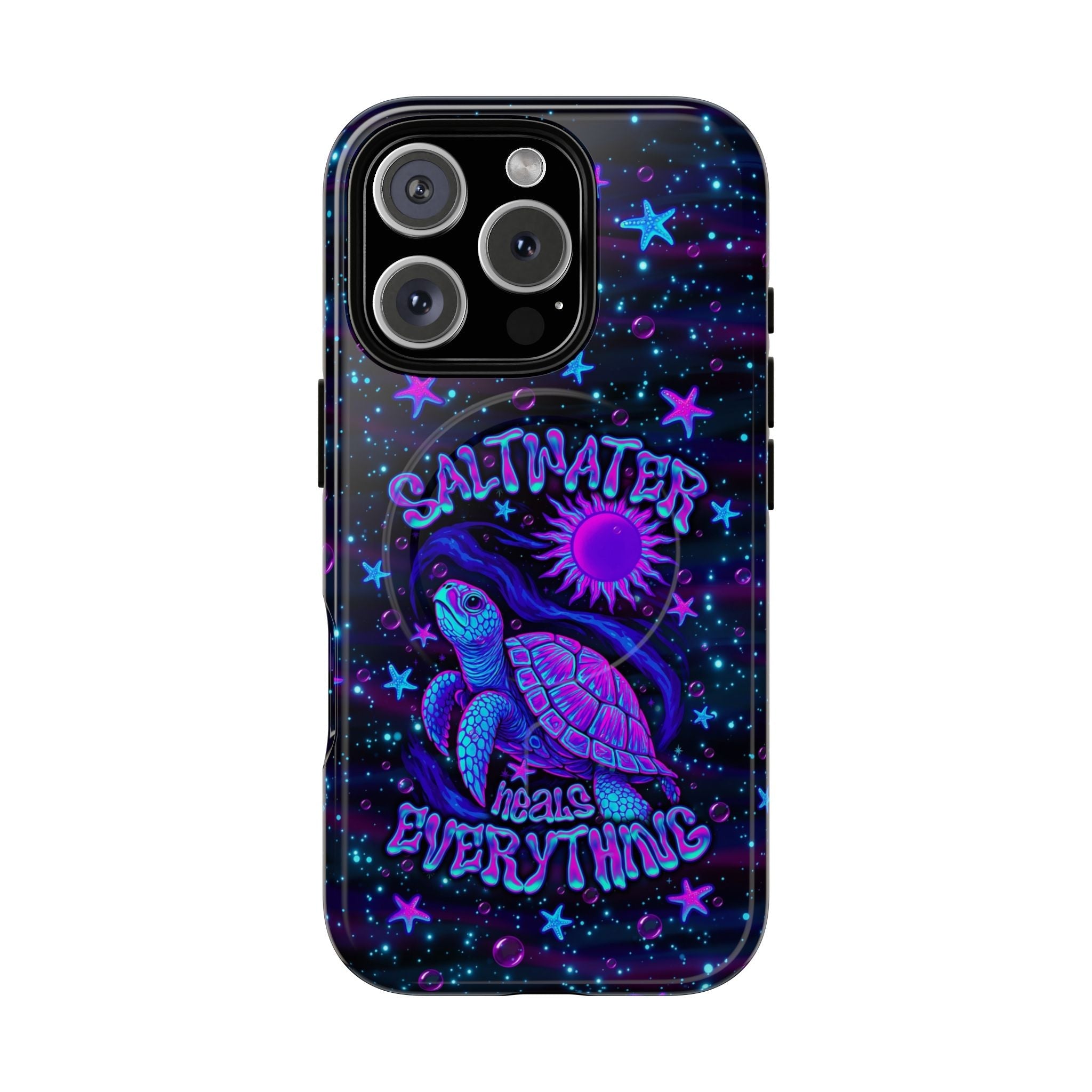 SALTWATER HEALS EVERYTHING TURTLE MAGNETIC PHONE CASE  - TLNO1304262