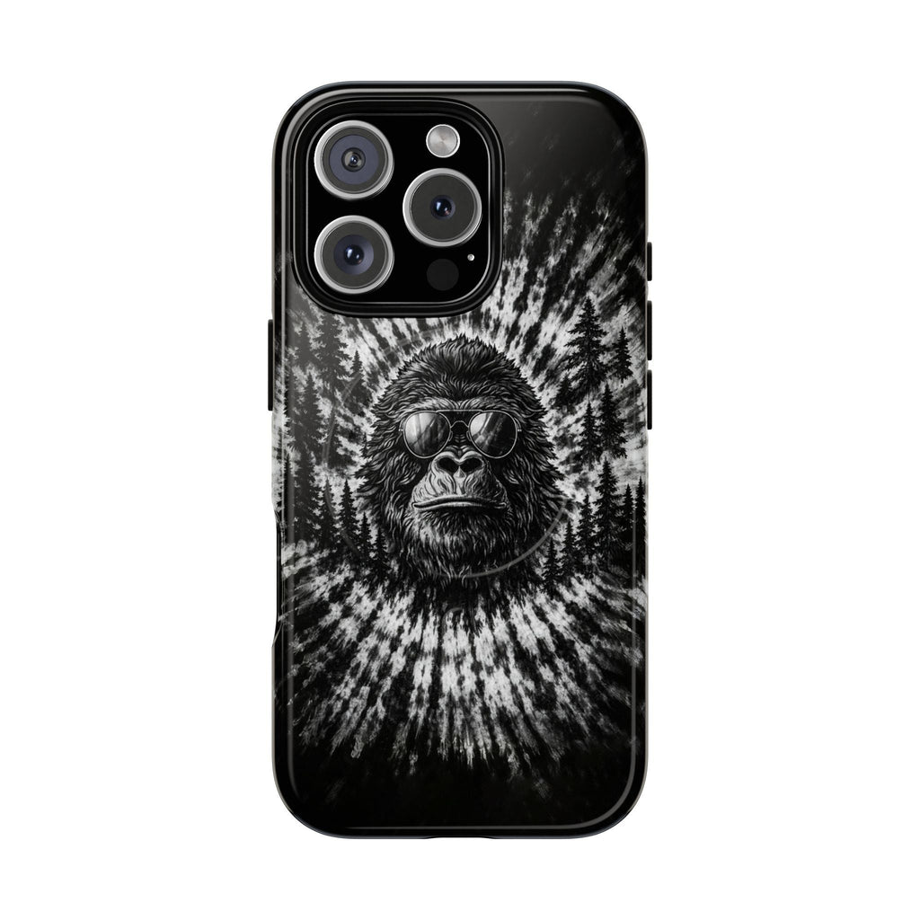 BIGFOOT BLACK & WHITE SWIRL MAGNETIC PHONE CASE  - TLTW2205262