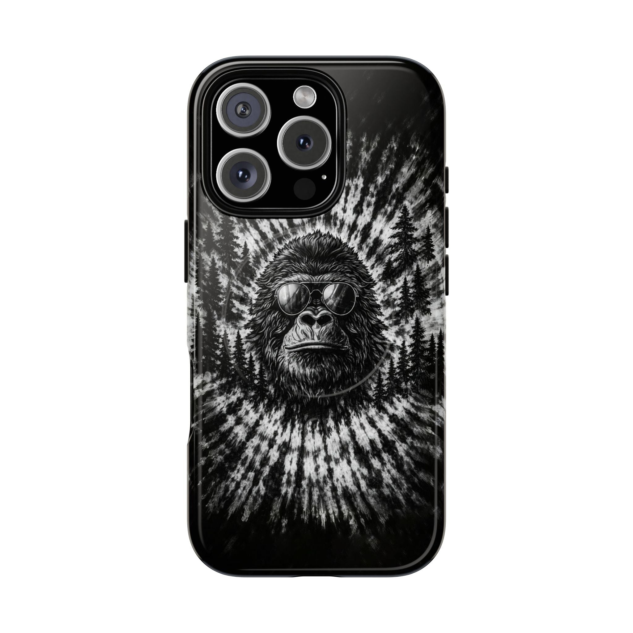 BIGFOOT BLACK & WHITE SWIRL MAGNETIC PHONE CASE  - TLTW2205262