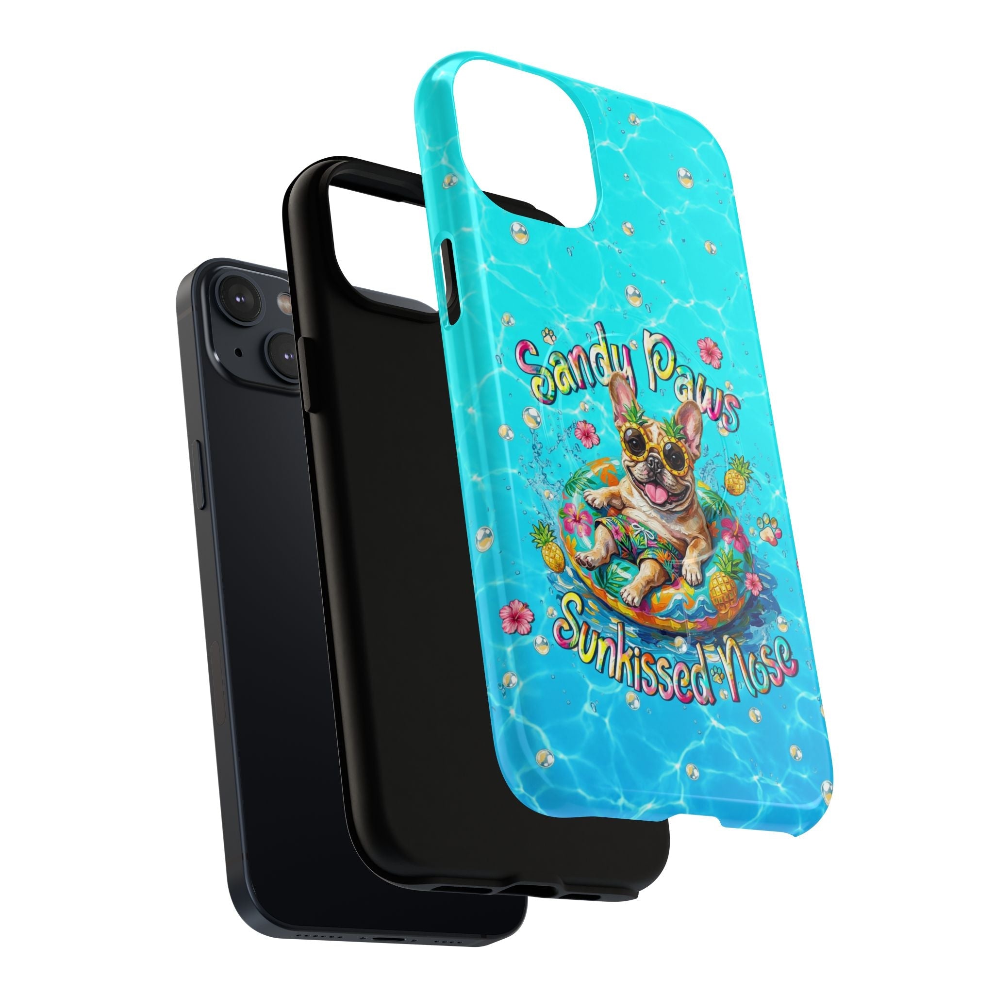 SANDY PAWS SUNKISSED NOSE FRENCH BULLDOG MAGNETIC PHONE CASE  - TLHN2005264