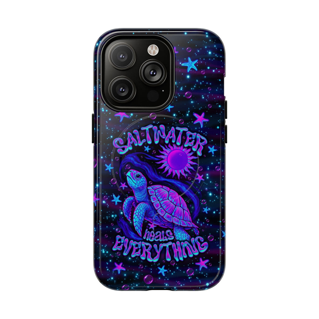 SALTWATER HEALS EVERYTHING TURTLE MAGNETIC PHONE CASE  - TLNO1304262