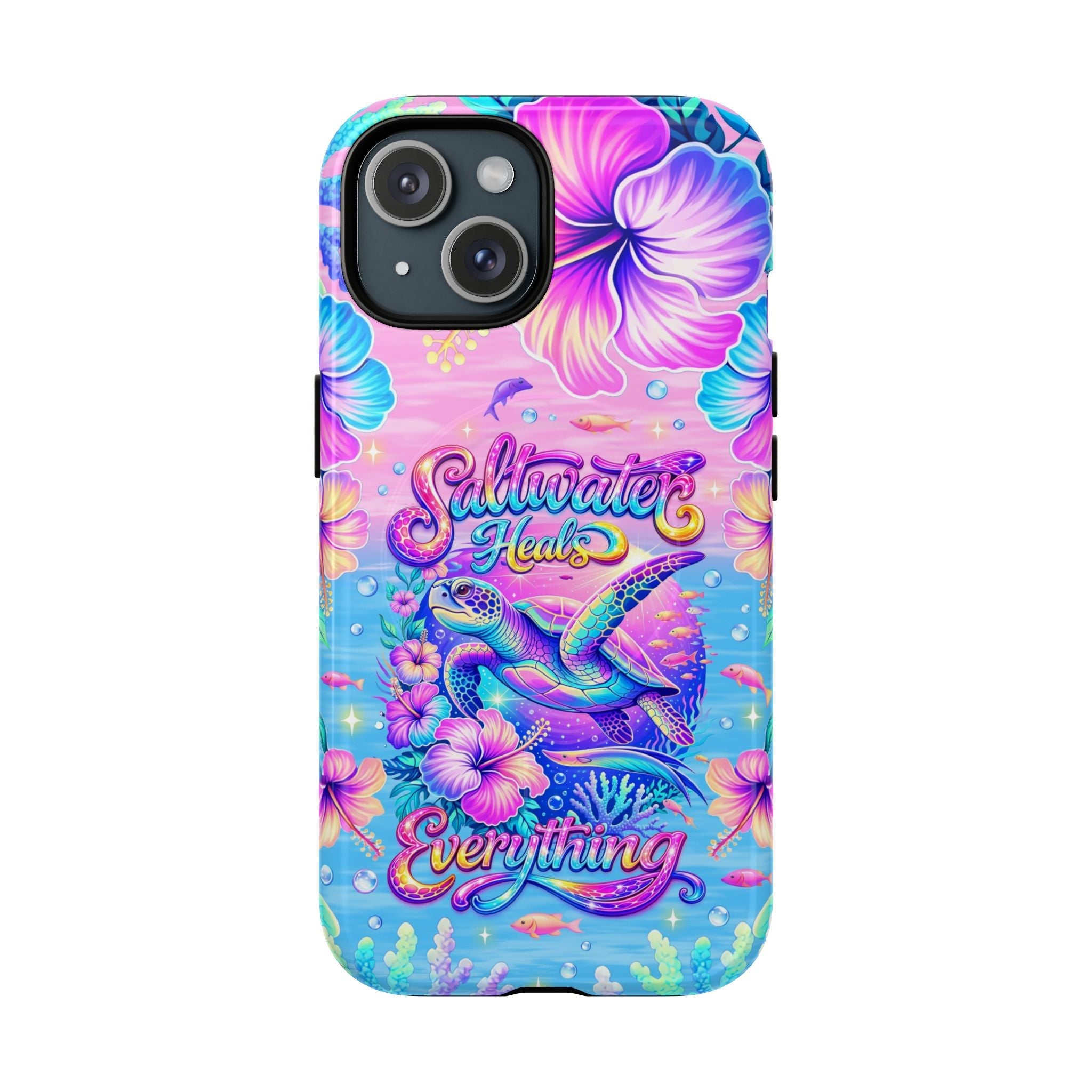 SALTWATER HEALS EVERYTHING TURTLE MAGNETIC  PHONE CASE    - TLNT1104264