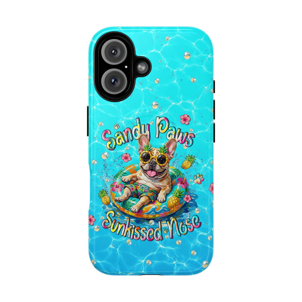 SANDY PAWS SUNKISSED NOSE FRENCH BULLDOG MAGNETIC PHONE CASE  - TLHN2005264