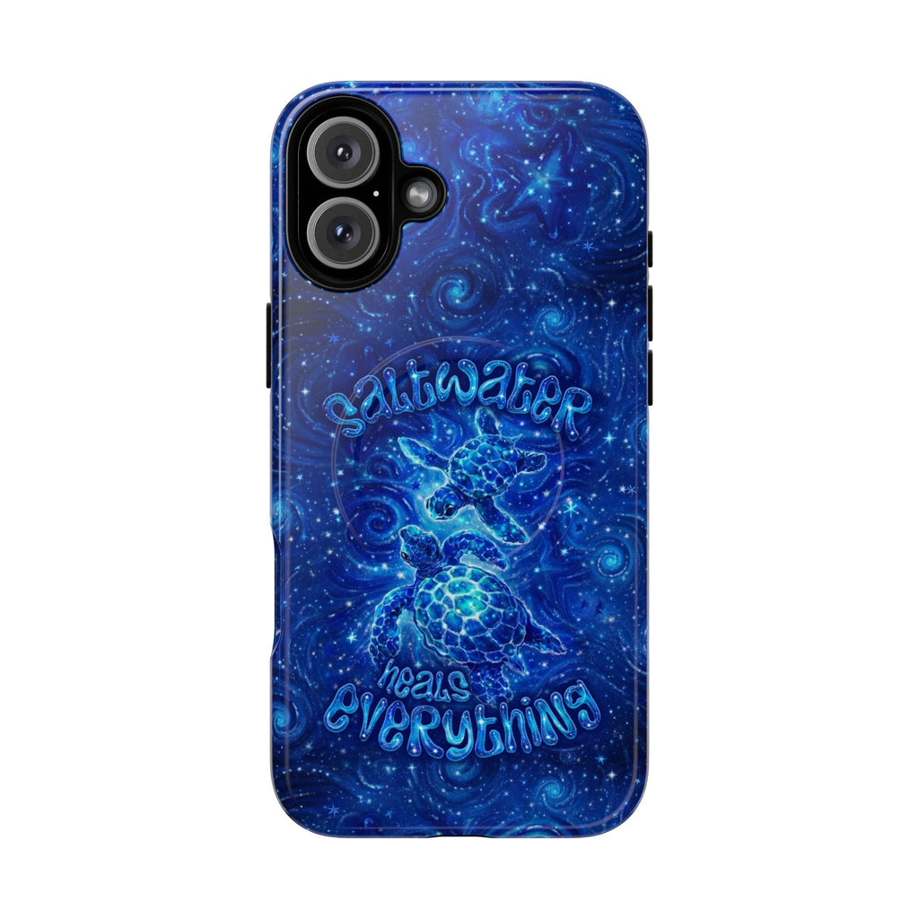 SALTWATER HEALS EVERYTHING TURTLE MAGNETIC PHONE CASE  - TLNO2304261