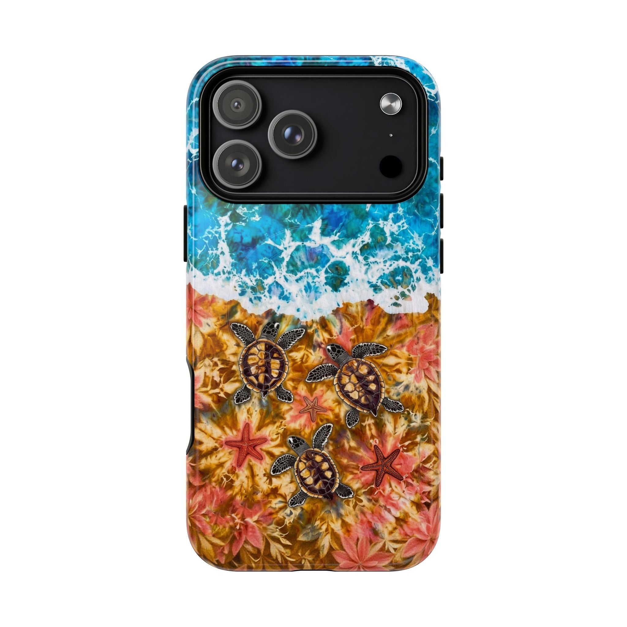 SEA TURTLE SALTY WAVES MAGNETIC PHONE CASE  - TLHG1405264