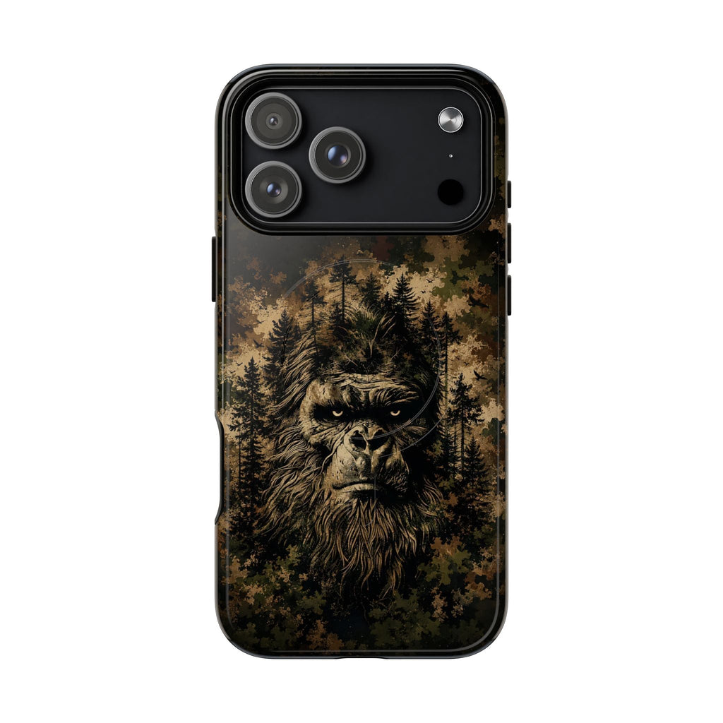 BIGFOOT IN THE FOREST CAMOUFLAGE MAGNETIC PHONE CASE  - TLNT2105264