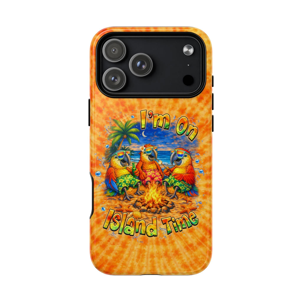 I'M ON ISLAND TIME PARROT SWIRL MAGNETIC  PHONE CASE  - TLHN1405264