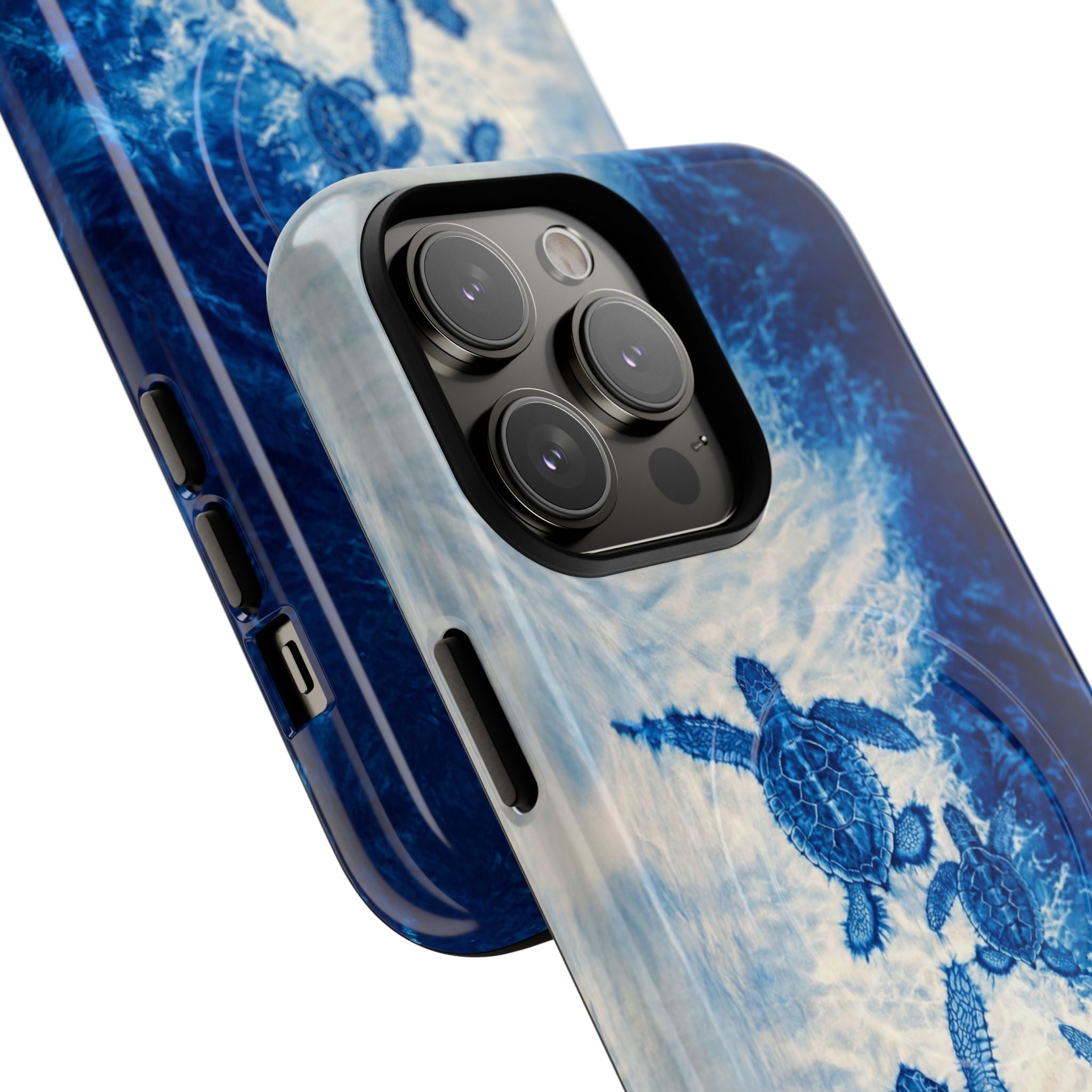 SEA TURTLE FAMILY WAVES MAGNETIC PHONE CASE  - TLTW1704264