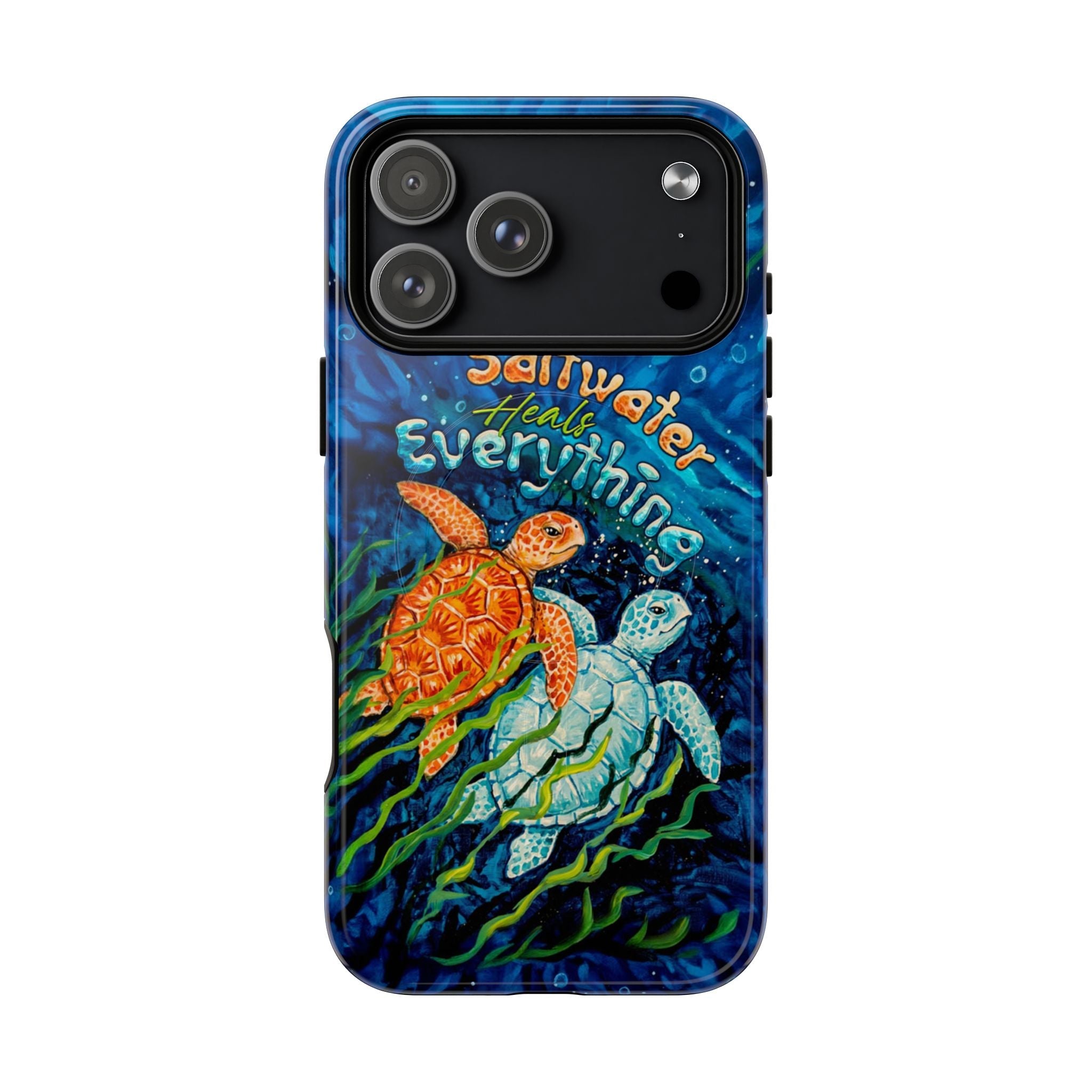 SALTWATER HEALS EVERYTHING TURTLE MAGNETIC PHONE CASE  - TLTW2005264