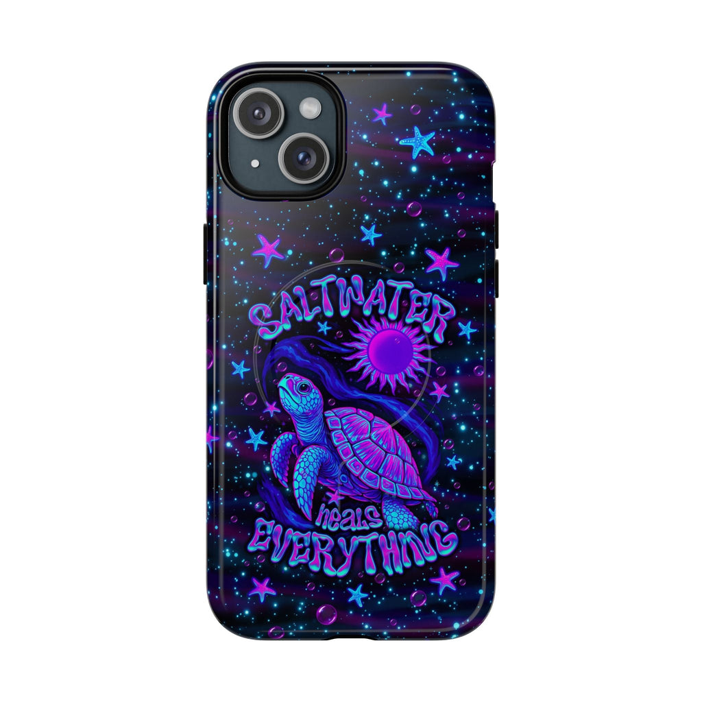 SALTWATER HEALS EVERYTHING TURTLE MAGNETIC PHONE CASE  - TLNO1304262