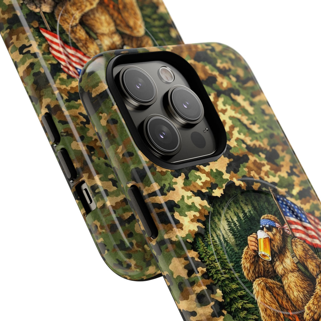 BIGFOOT CAMPFIRE CAMOUFLAGE MAGNETIC PHONE CASE   - TLHN1604264