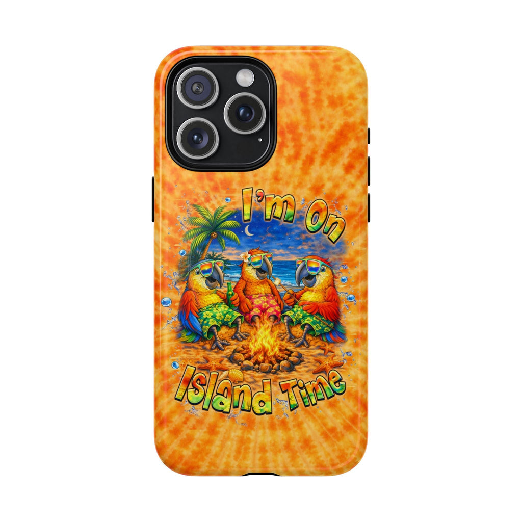 I'M ON ISLAND TIME PARROT SWIRL MAGNETIC  PHONE CASE  - TLHN1405264