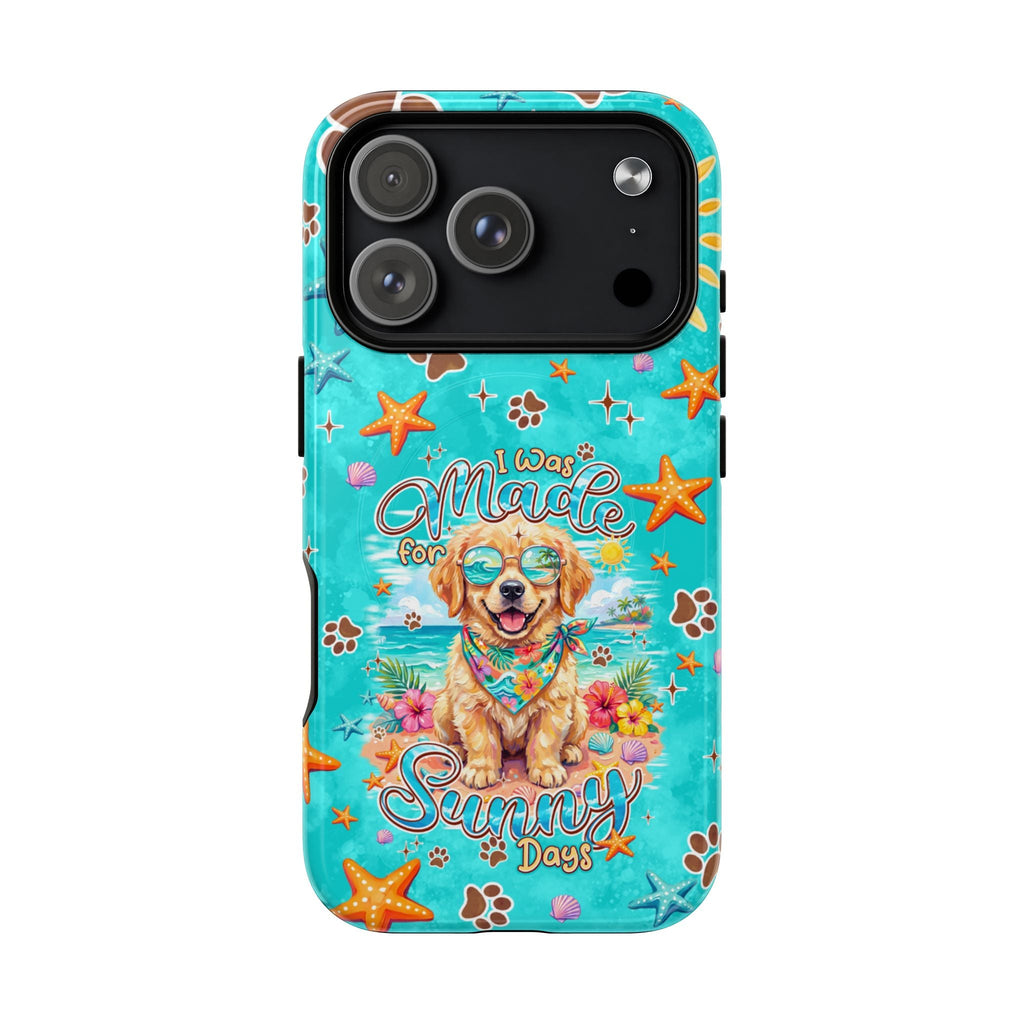I WAS MADE FOR SUNNY DAYS GOLDEN RETRIEVER DOG MAGNETIC PHONE CASE - TYPQ0206261