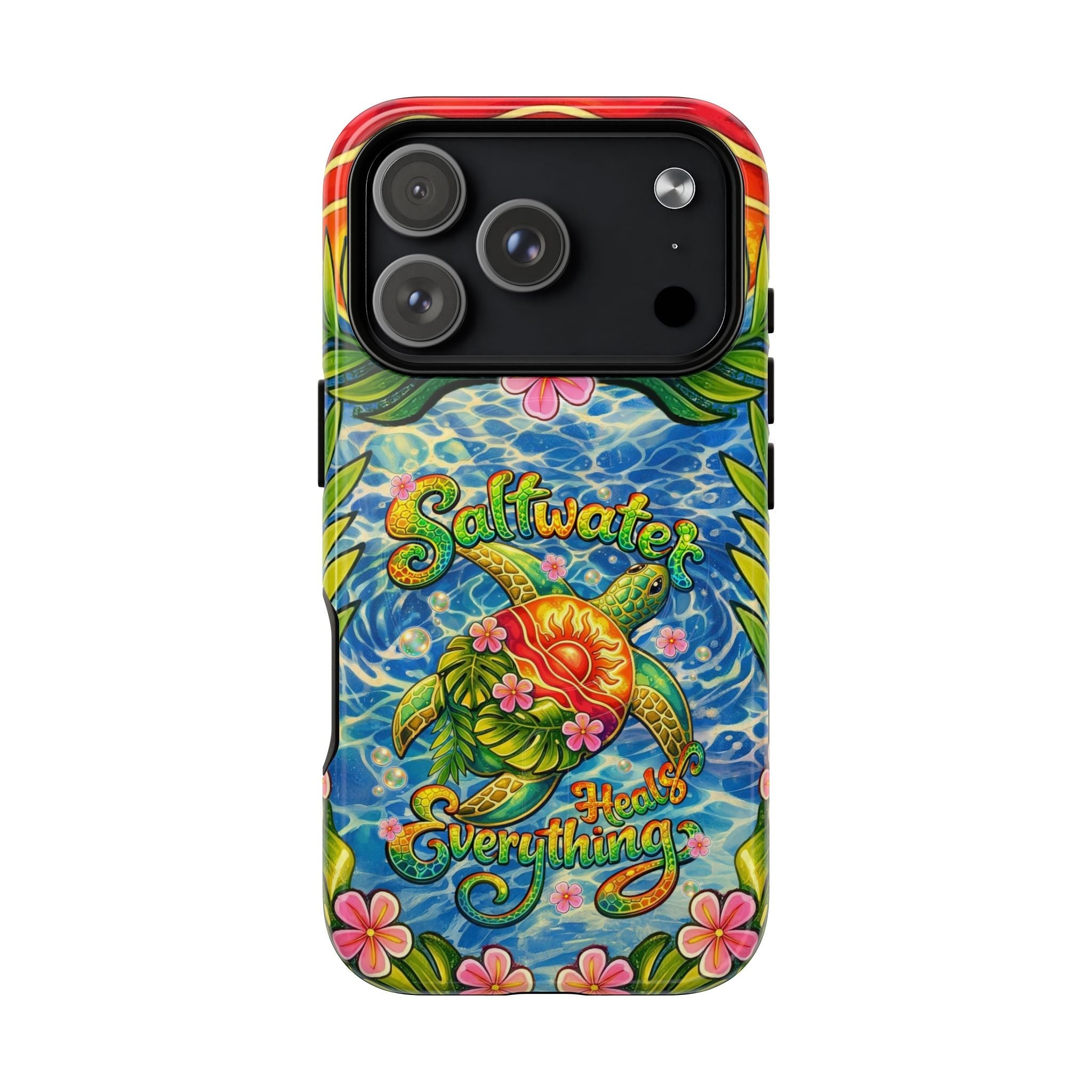 SALTWATER HEALS EVERYTHING TURTLE MAGNETIC PHONE CASE - TLNT1704262