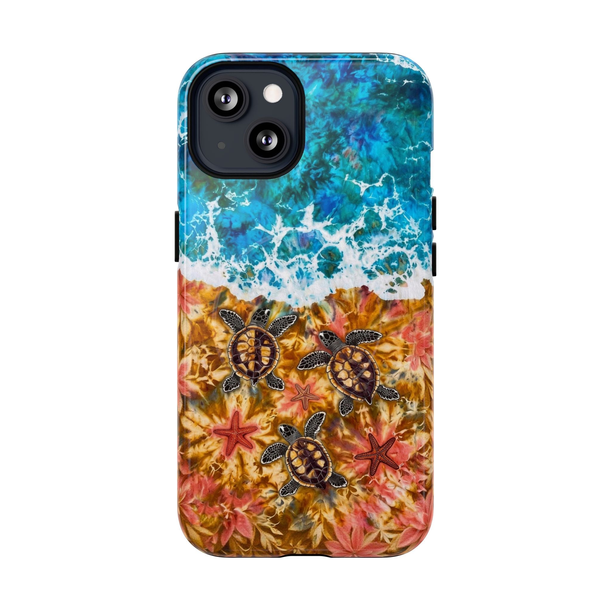 SEA TURTLE SALTY WAVES MAGNETIC PHONE CASE  - TLHG1405264