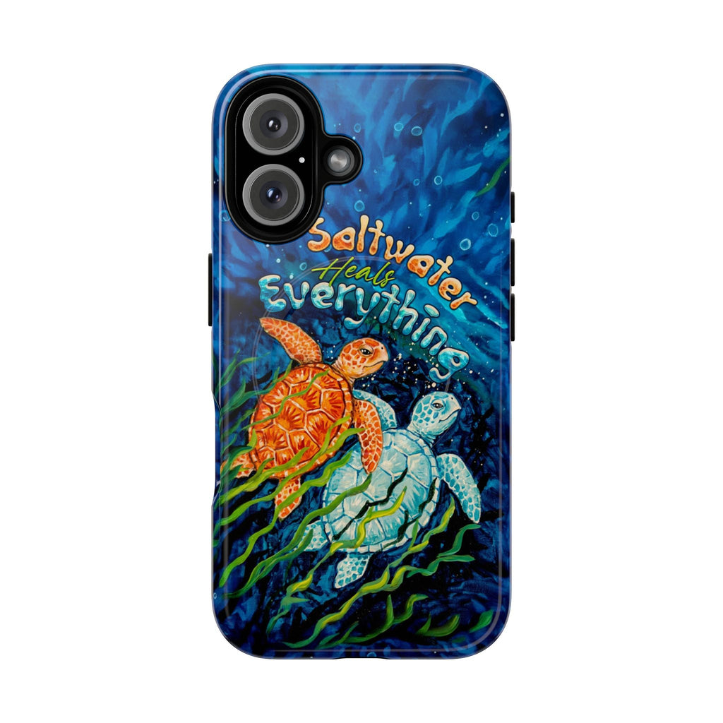 SALTWATER HEALS EVERYTHING TURTLE MAGNETIC PHONE CASE  - TLTW2005264