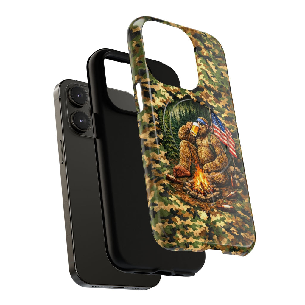 BIGFOOT CAMPFIRE CAMOUFLAGE MAGNETIC PHONE CASE   - TLHN1604264