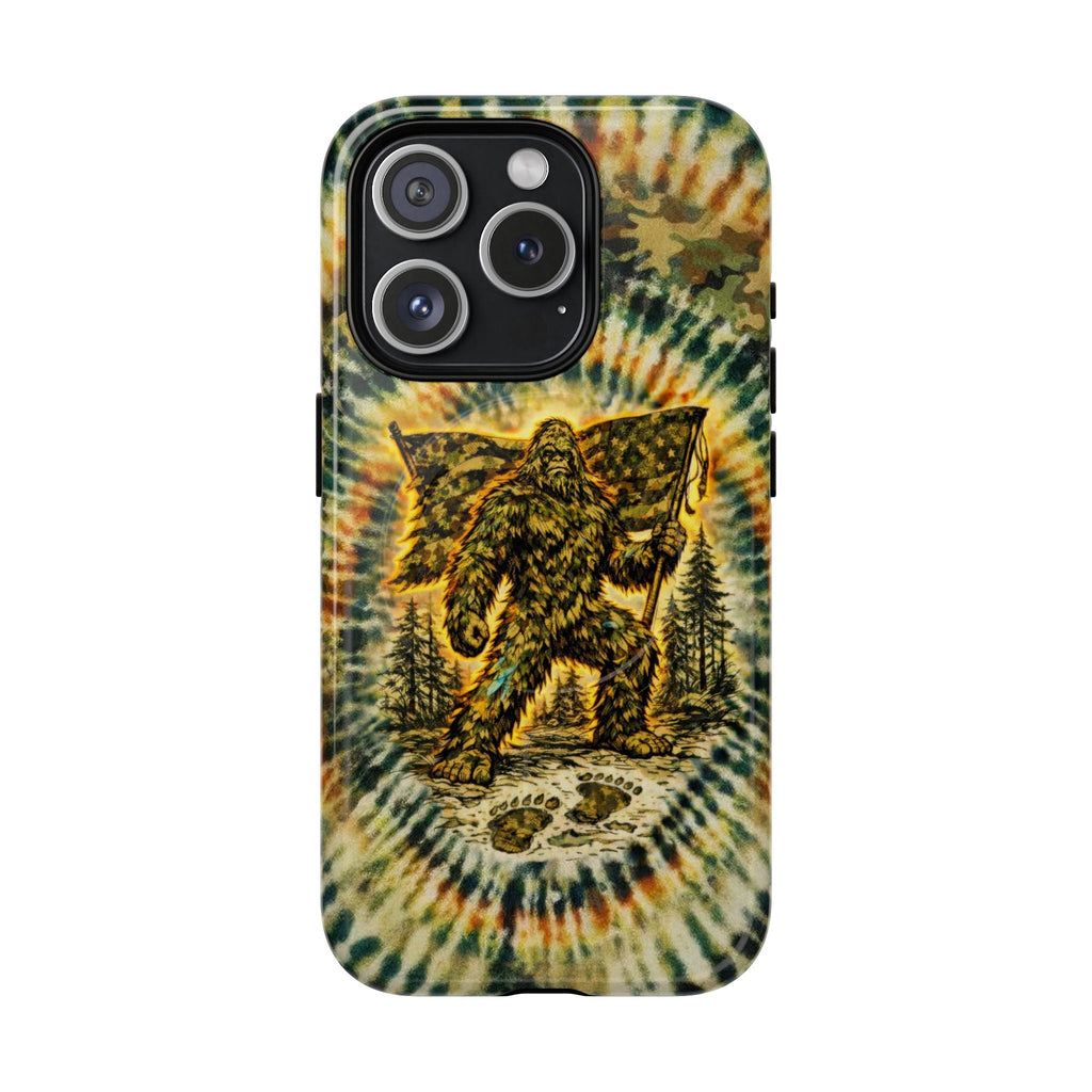 BIGFOOT WITH FLAG CAMOUFLAGE MAGNETIC  PHONE CASE  - TLTW0705262