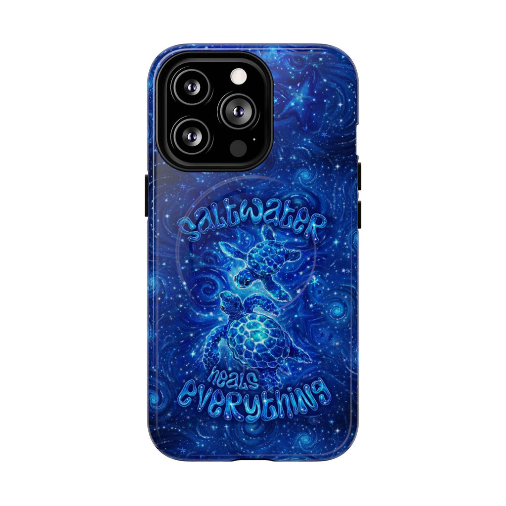 SALTWATER HEALS EVERYTHING TURTLE MAGNETIC PHONE CASE  - TLNO2304261