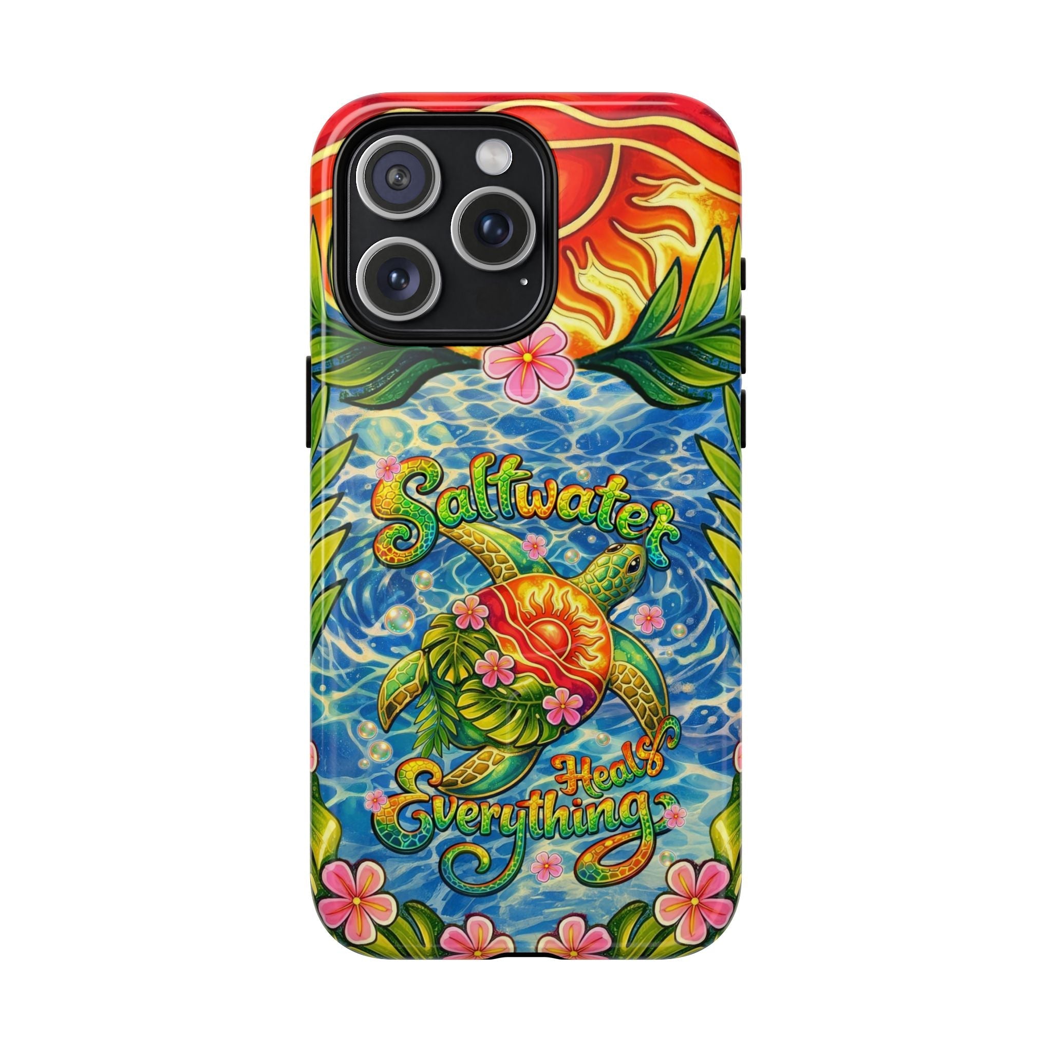 SALTWATER HEALS EVERYTHING TURTLE MAGNETIC PHONE CASE - TLNT1704262