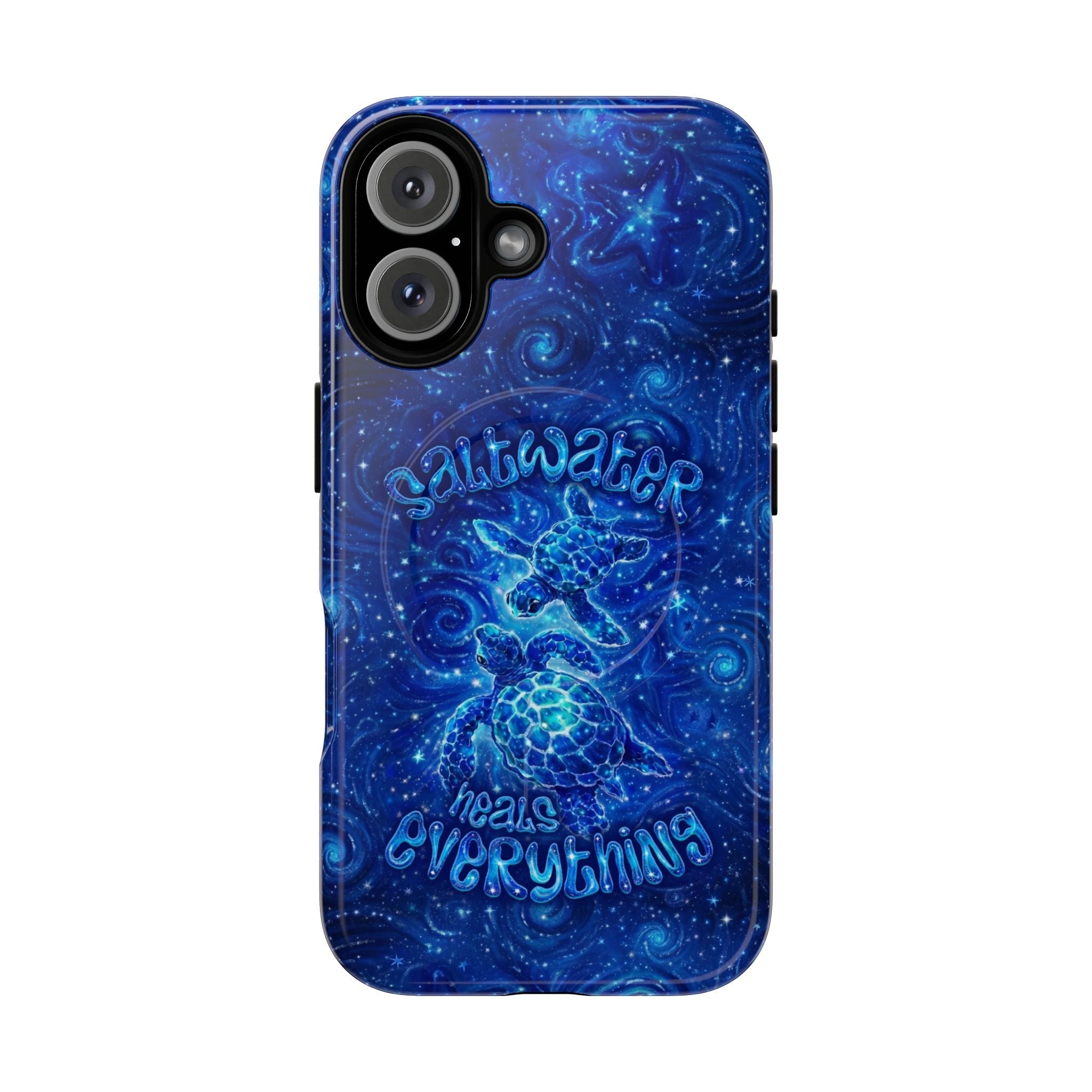 SALTWATER HEALS EVERYTHING TURTLE MAGNETIC PHONE CASE  - TLNO2304261