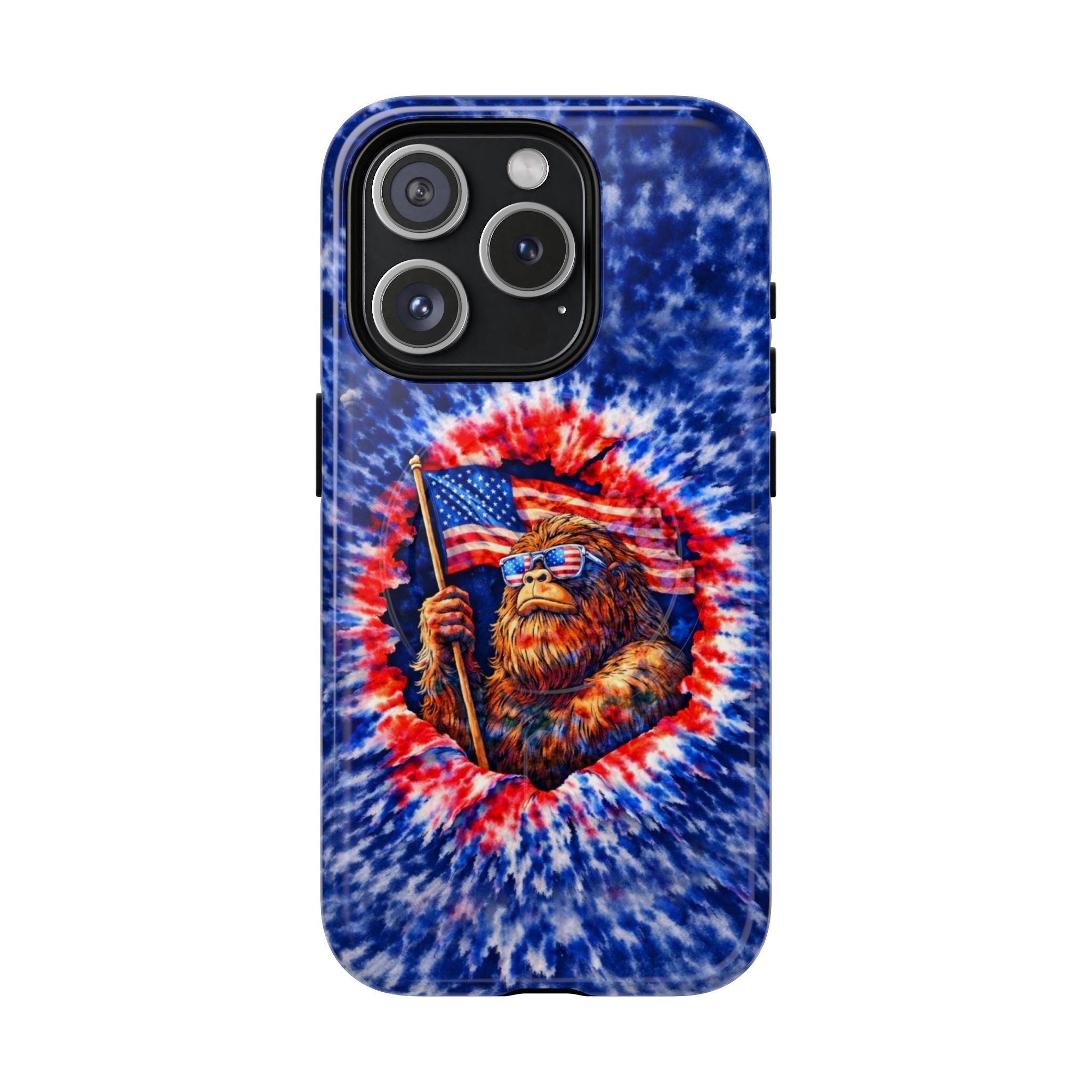 BIGFOOT WITH FLAG MAGNETIC PHONE CASE - TLHN0705264