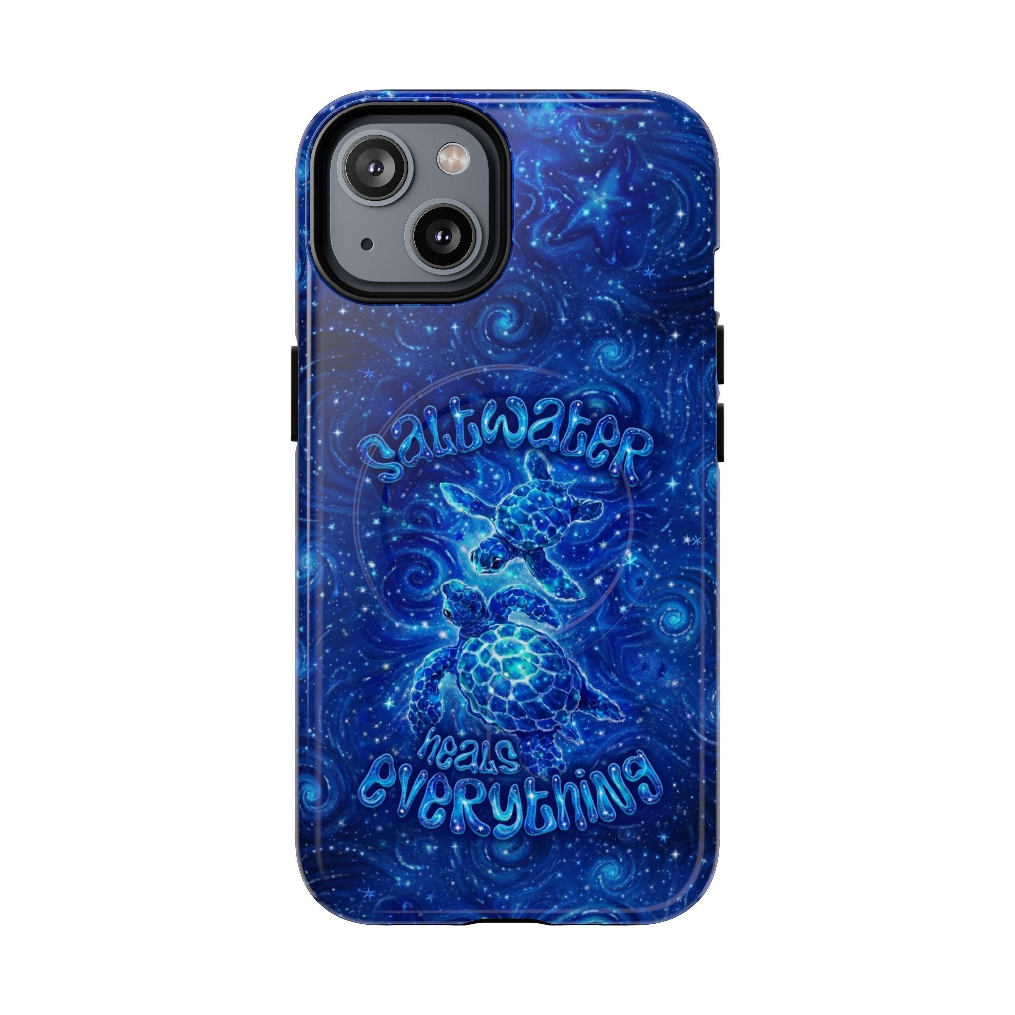 SALTWATER HEALS EVERYTHING TURTLE MAGNETIC PHONE CASE  - TLNO2304261