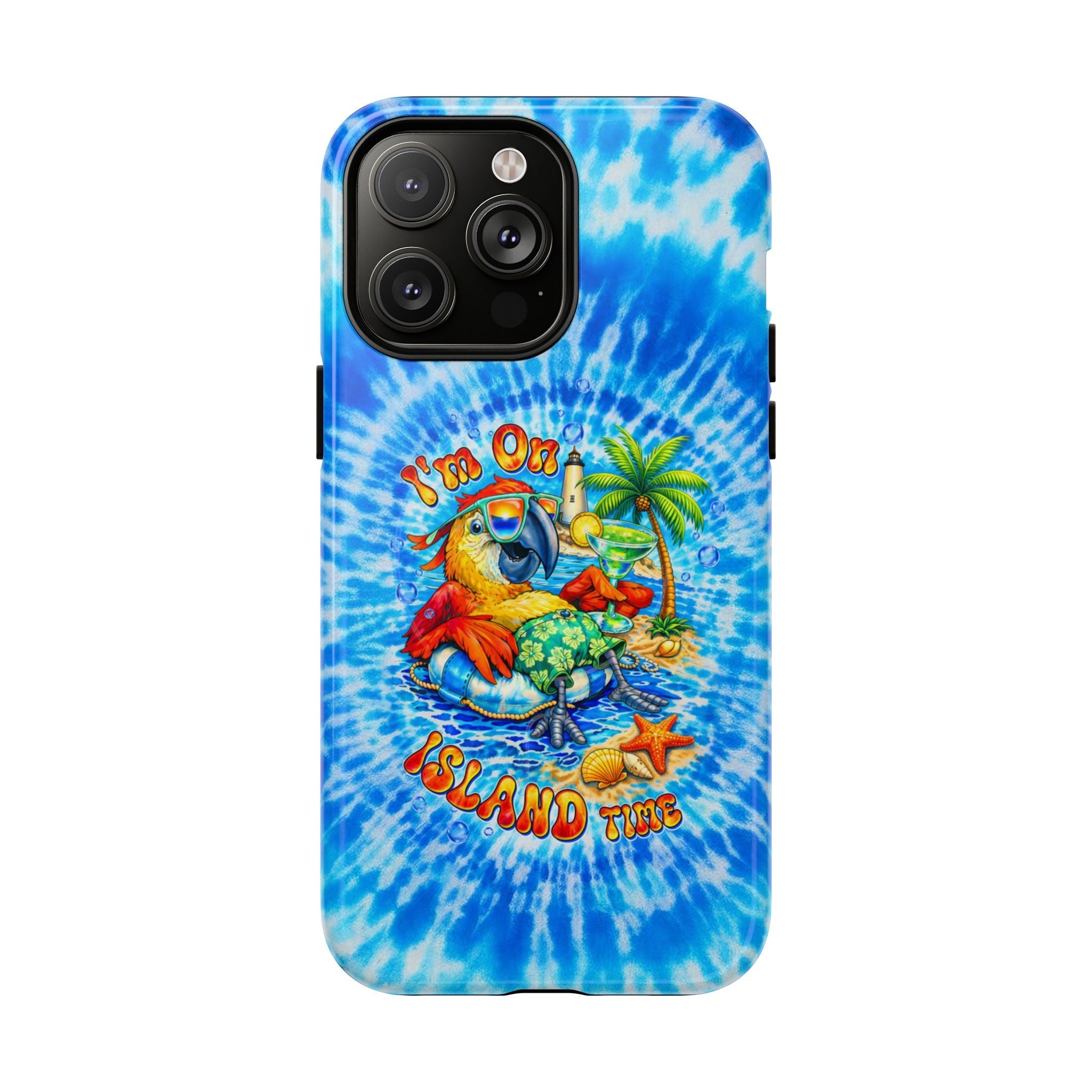 I'M ON ISLAND TIME PARROT SWIRL MAGNETIC PHONE CASE   - TLTW1304262