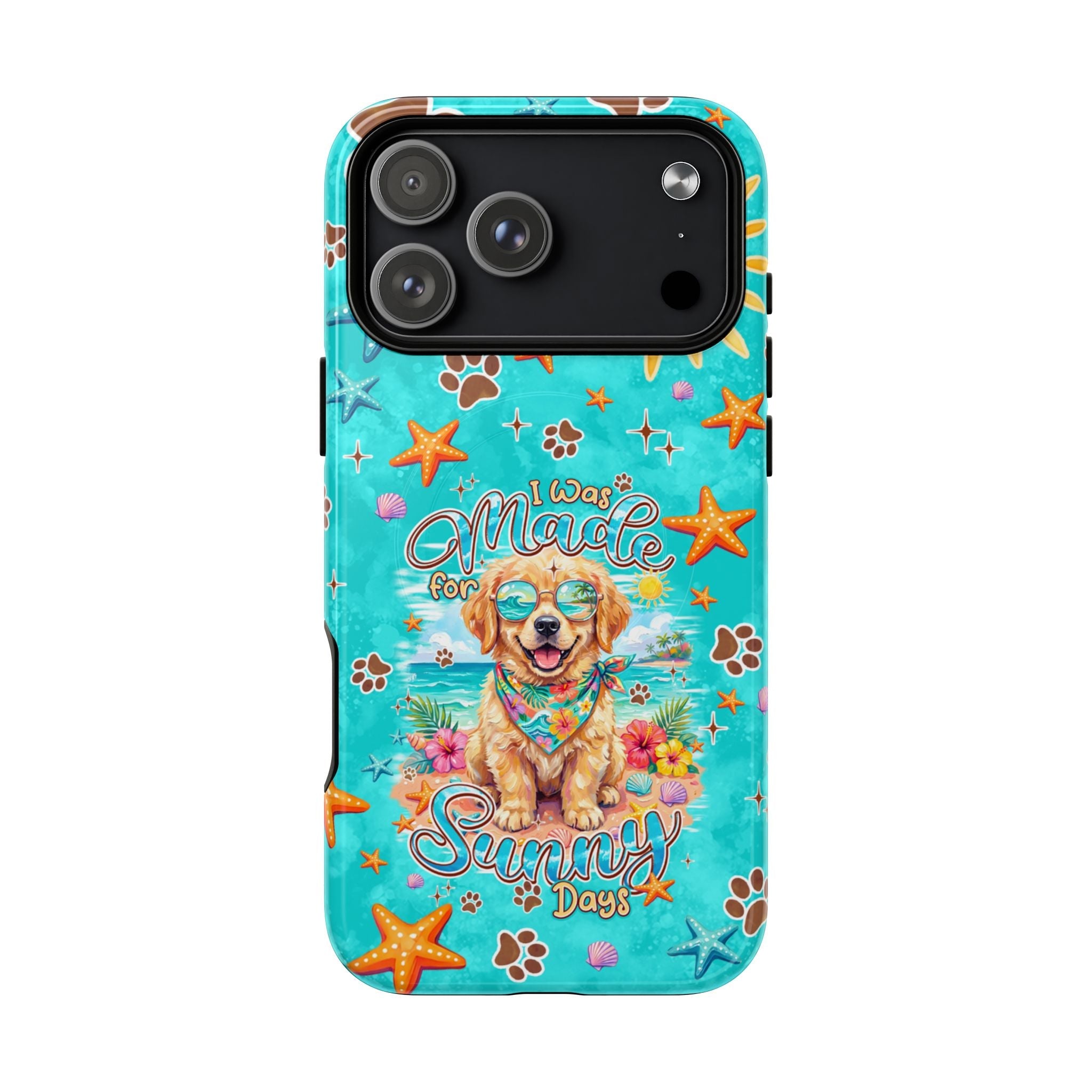 I WAS MADE FOR SUNNY DAYS GOLDEN RETRIEVER DOG MAGNETIC PHONE CASE - TYPQ0206261
