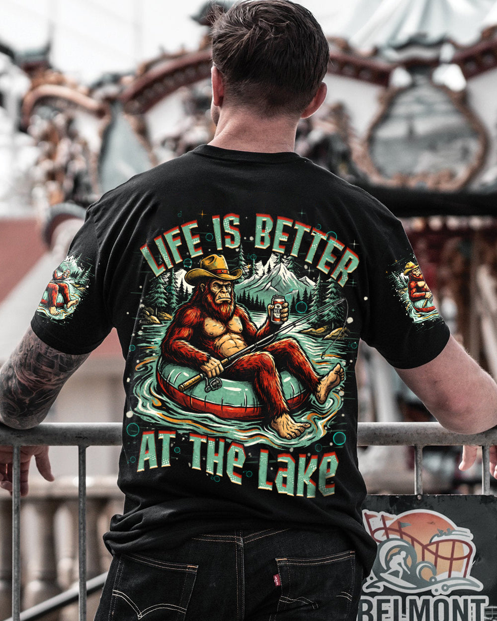 LIFE IS BETTER AT THE LAKE BIGFOOT ALL OVER PRINT   - TLHN2805263