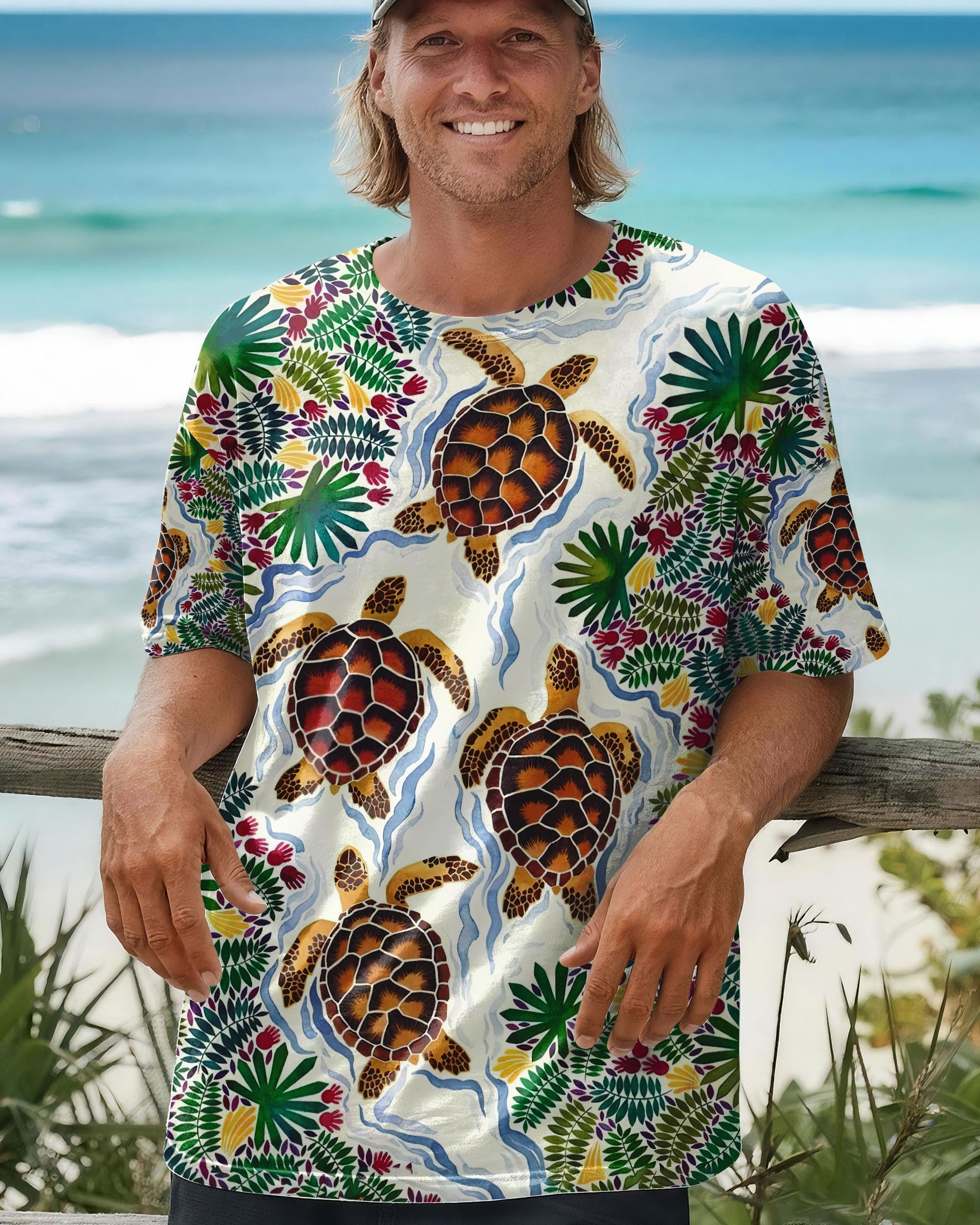 TROPICAL TURTLE  ALL OVER PRINT  - TLTW2105261