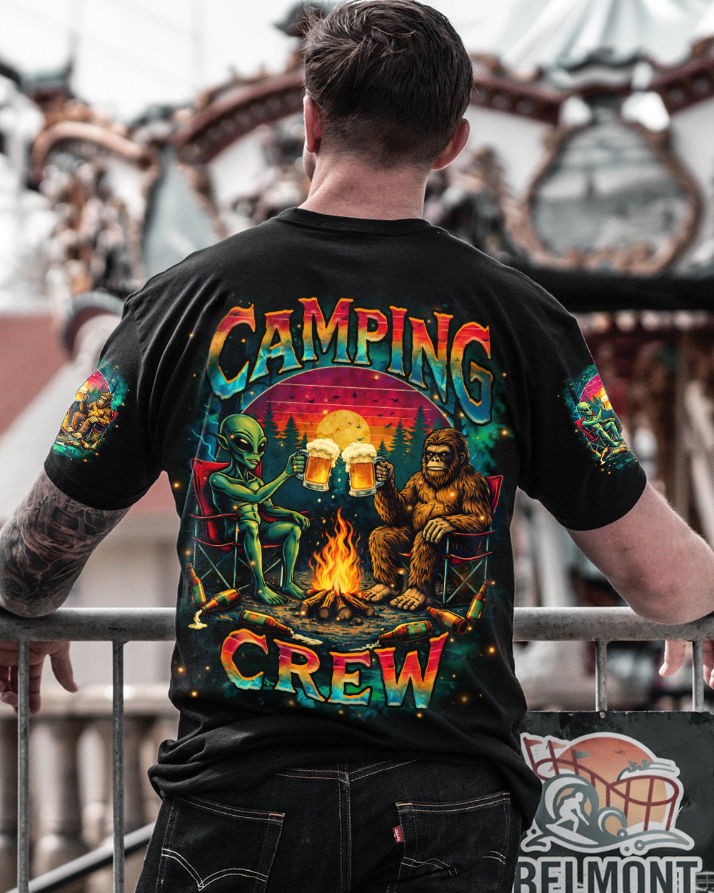 CAMPING CREW ALIEN BIGFOOT  ALL OVER PRINT - TLHN0604263
