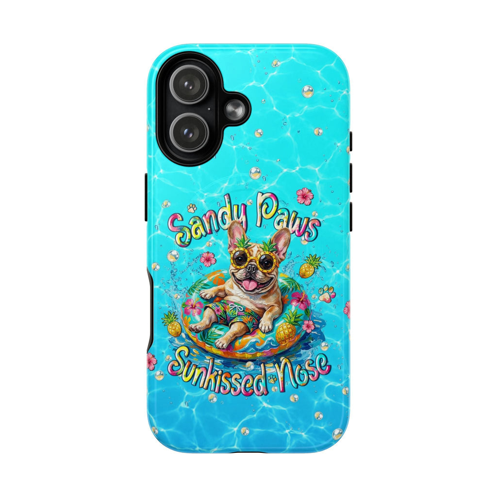 SANDY PAWS SUNKISSED NOSE FRENCH BULLDOG MAGNETIC PHONE CASE  - TLHN2005264