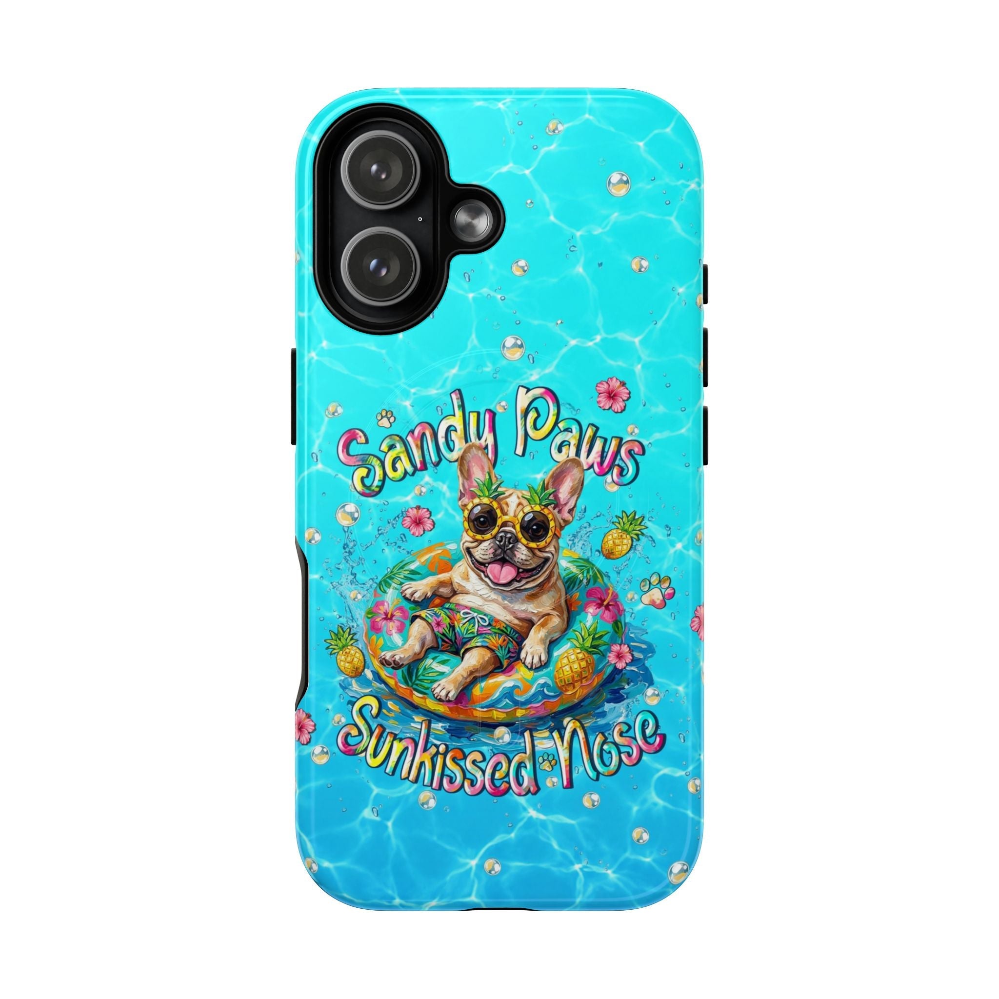 SANDY PAWS SUNKISSED NOSE FRENCH BULLDOG MAGNETIC PHONE CASE  - TLHN2005264