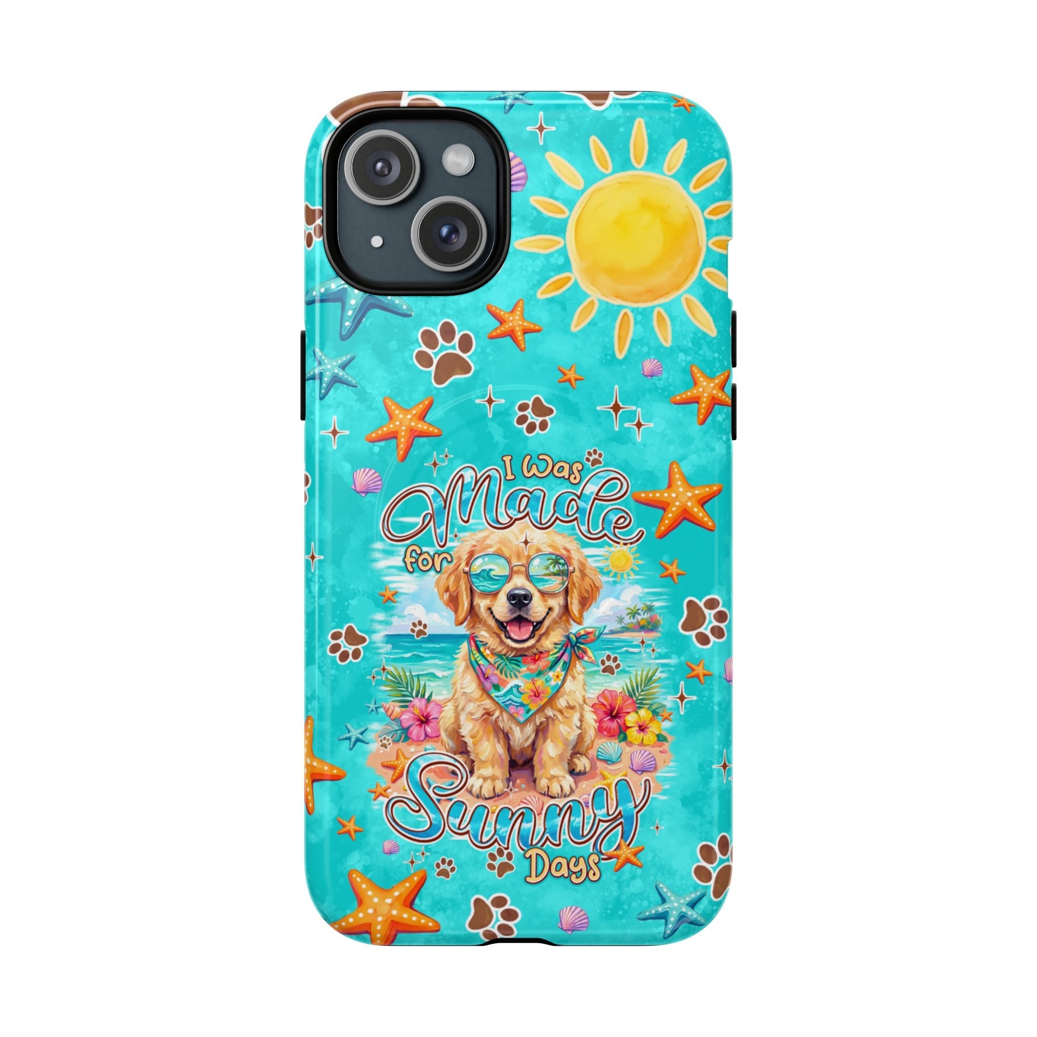 I WAS MADE FOR SUNNY DAYS GOLDEN RETRIEVER DOG MAGNETIC PHONE CASE - TYPQ0206261