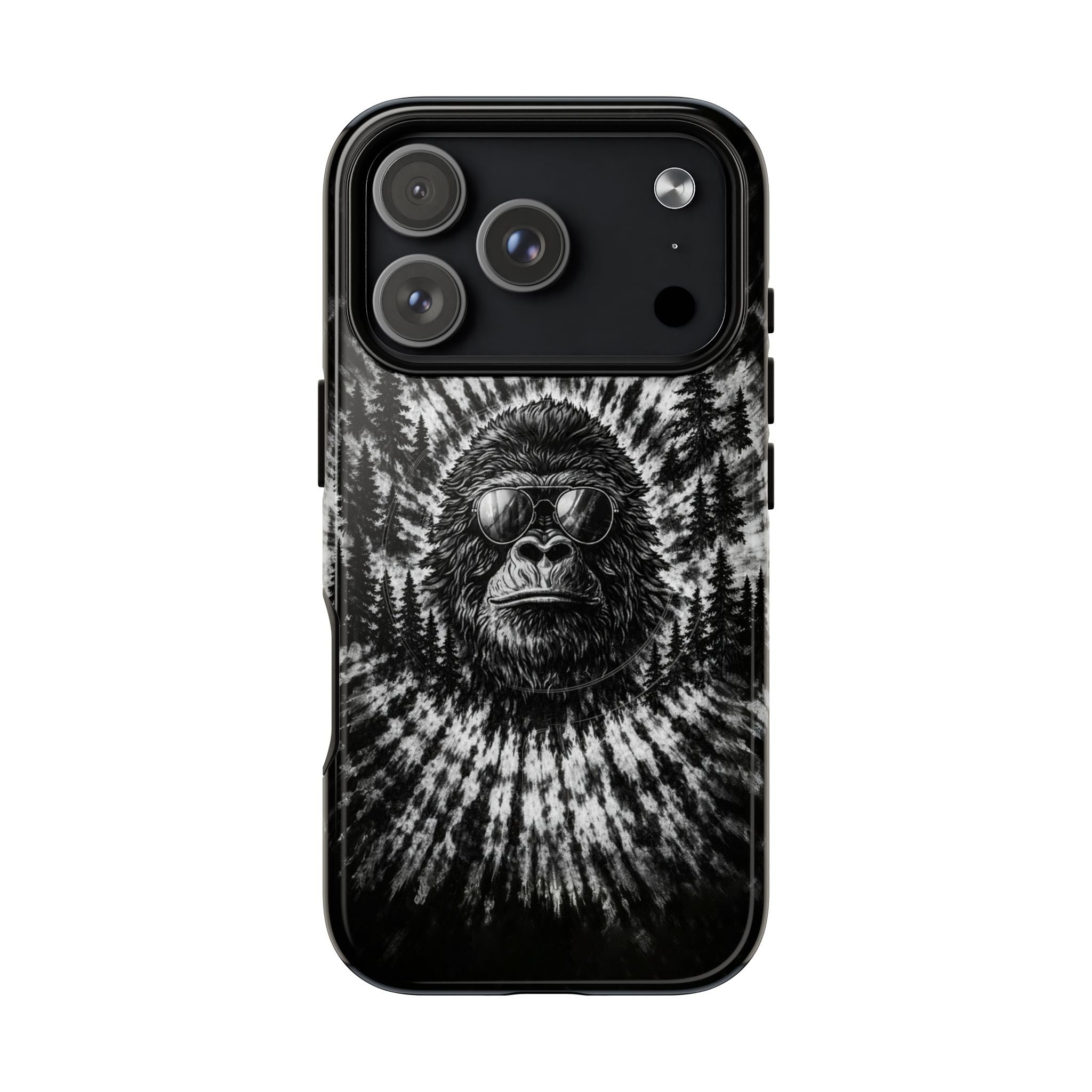 BIGFOOT BLACK & WHITE SWIRL MAGNETIC PHONE CASE  - TLTW2205262
