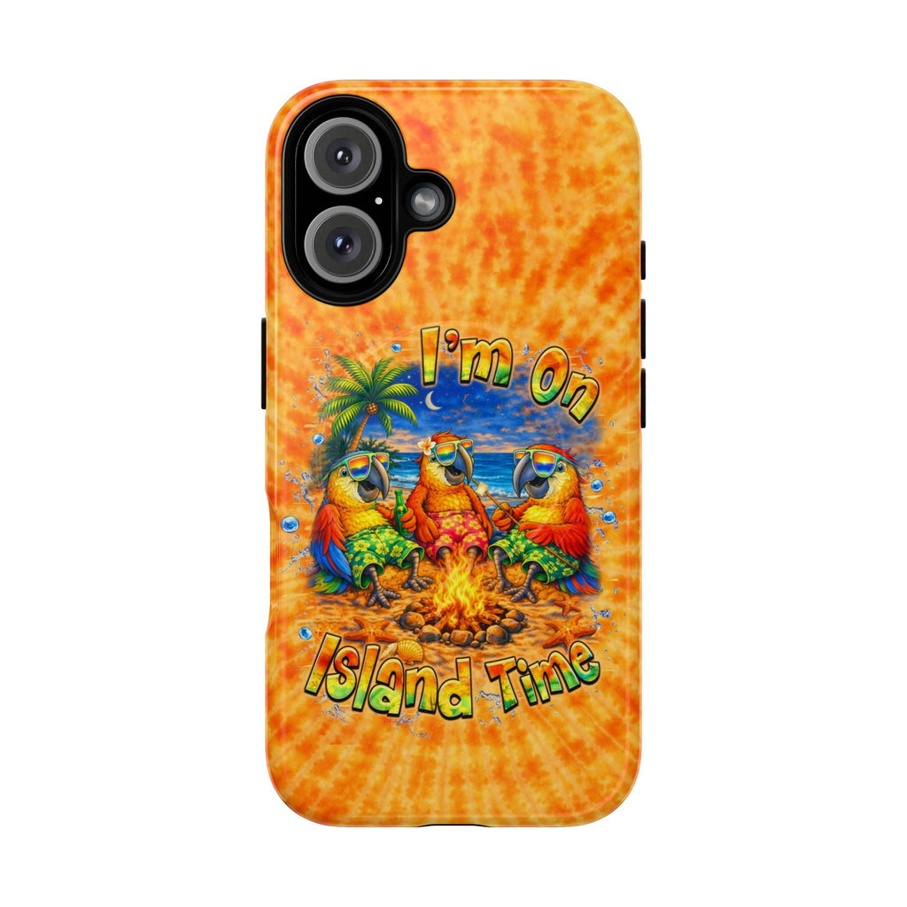 I'M ON ISLAND TIME PARROT SWIRL MAGNETIC  PHONE CASE  - TLHN1405264