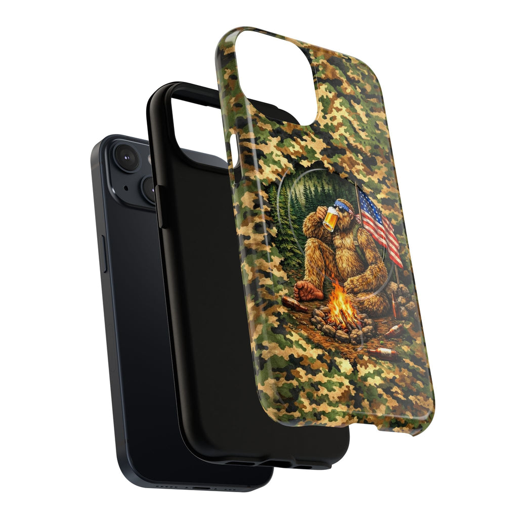 BIGFOOT CAMPFIRE CAMOUFLAGE MAGNETIC PHONE CASE   - TLHN1604264