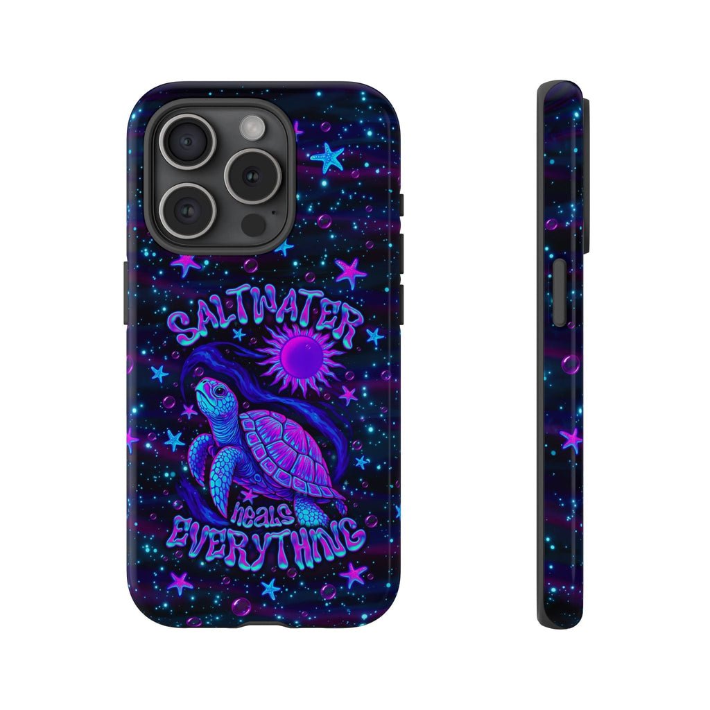 SALTWATER HEALS EVERYTHING TURTLE PHONE CASE  - TLNO1304262