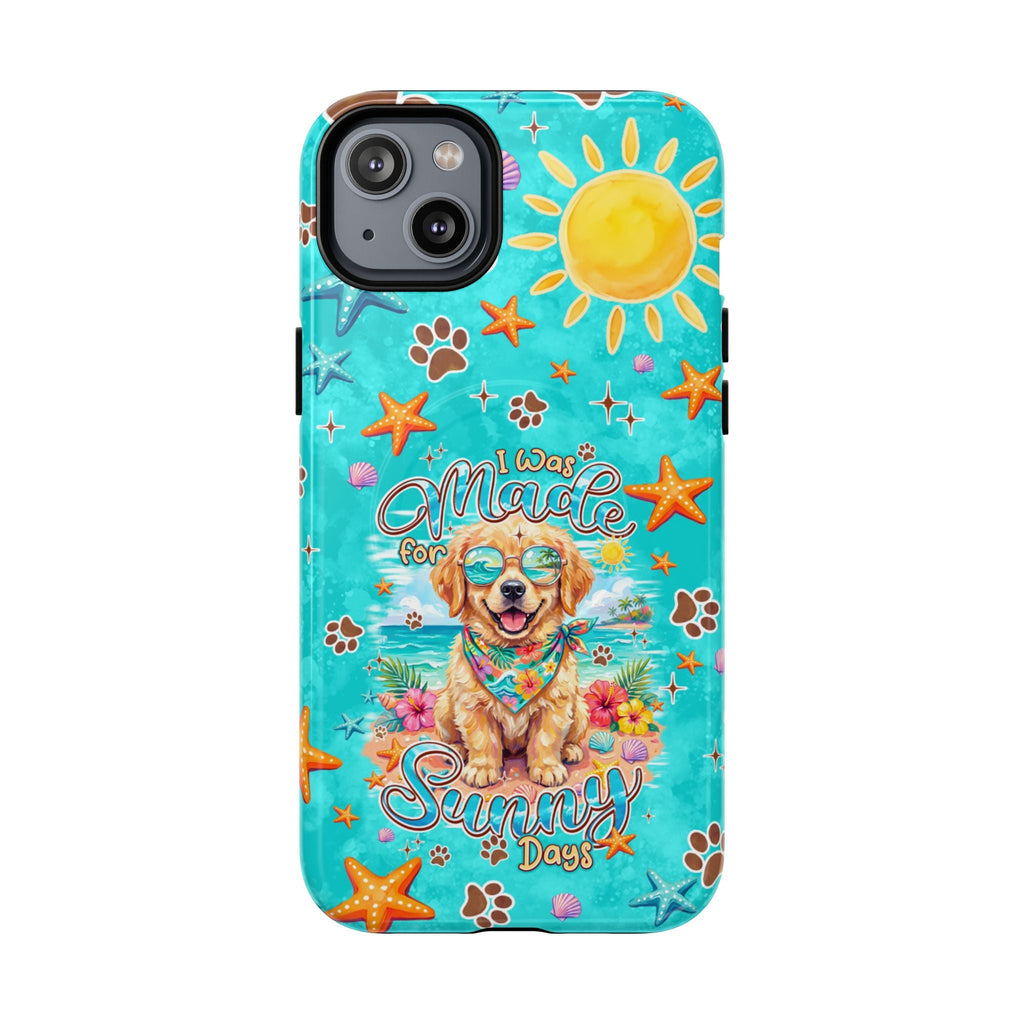 I WAS MADE FOR SUNNY DAYS GOLDEN RETRIEVER DOG MAGNETIC PHONE CASE - TYPQ0206261