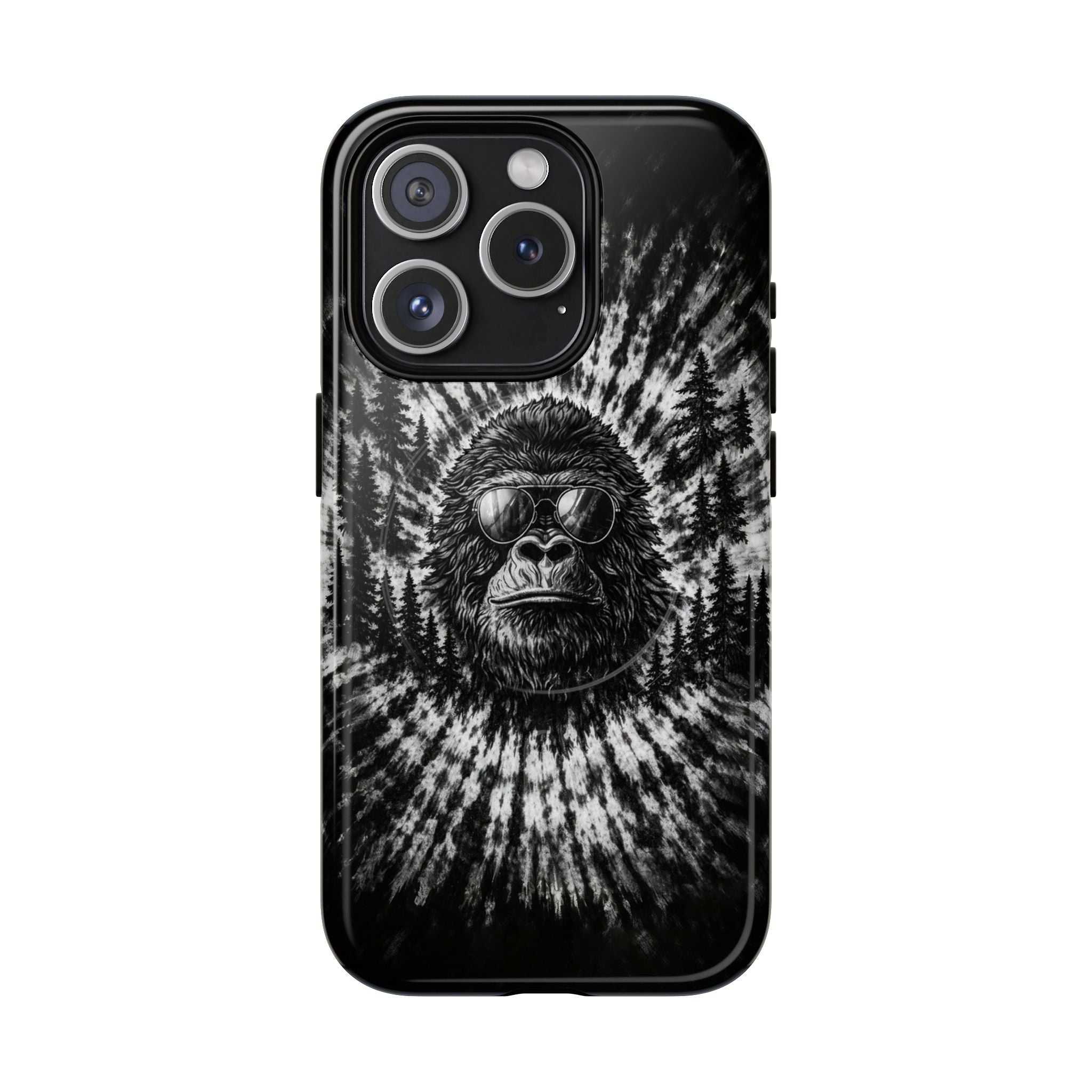 BIGFOOT BLACK & WHITE SWIRL MAGNETIC PHONE CASE  - TLTW2205262